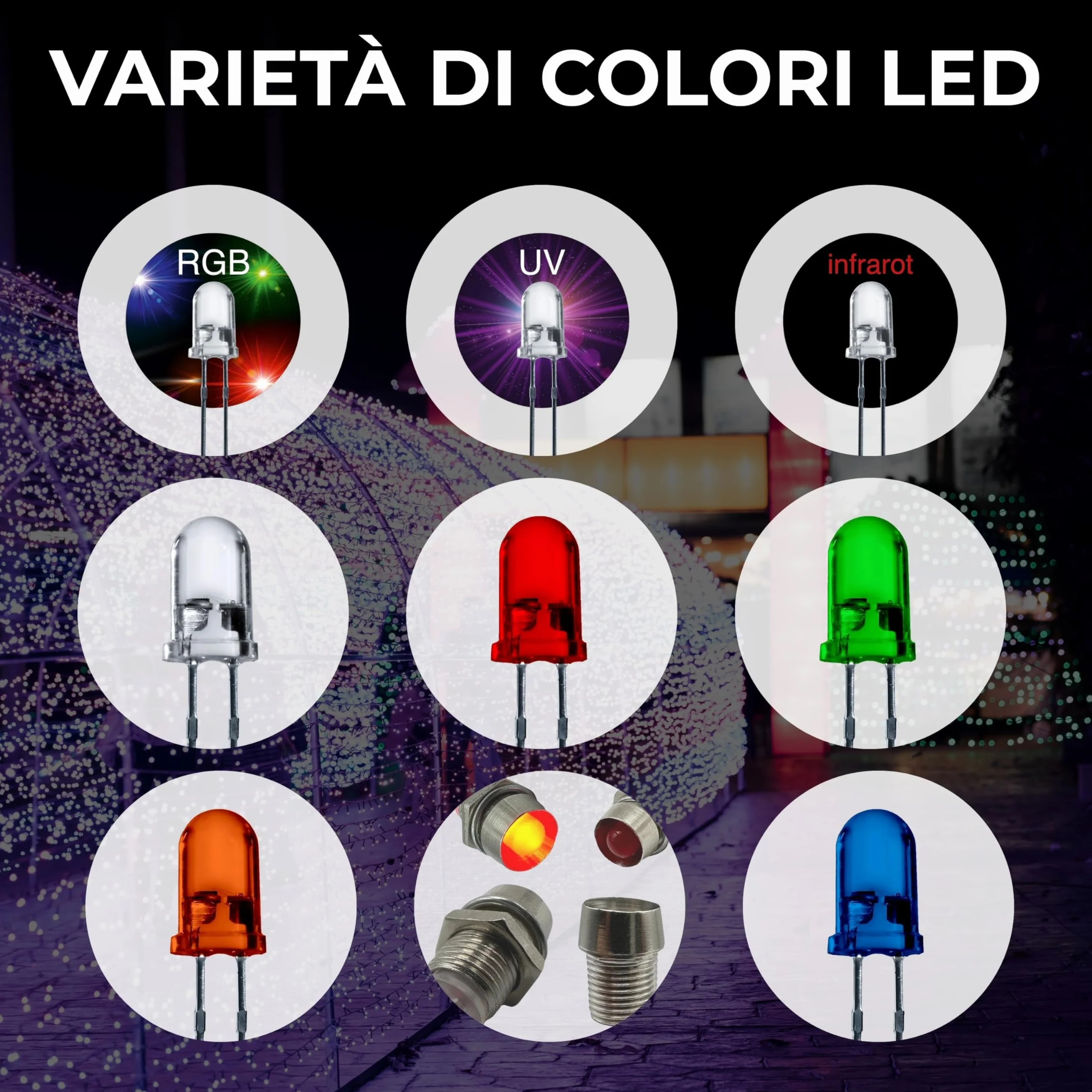 Diodi LED 5mm Bianco 25.000 mcd 50 sztuk 2-3 V 2 Pin