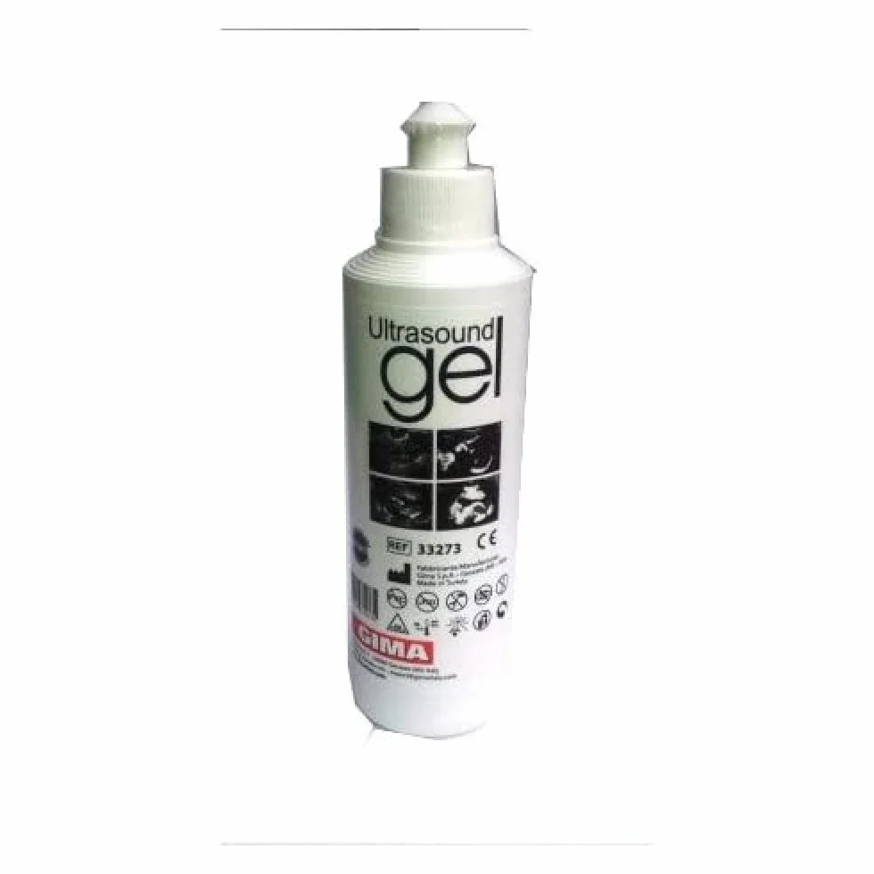 Gima 33273 Gel Ultrasuoni in Flacone 250 ml, Pezzi di 40, Transparente