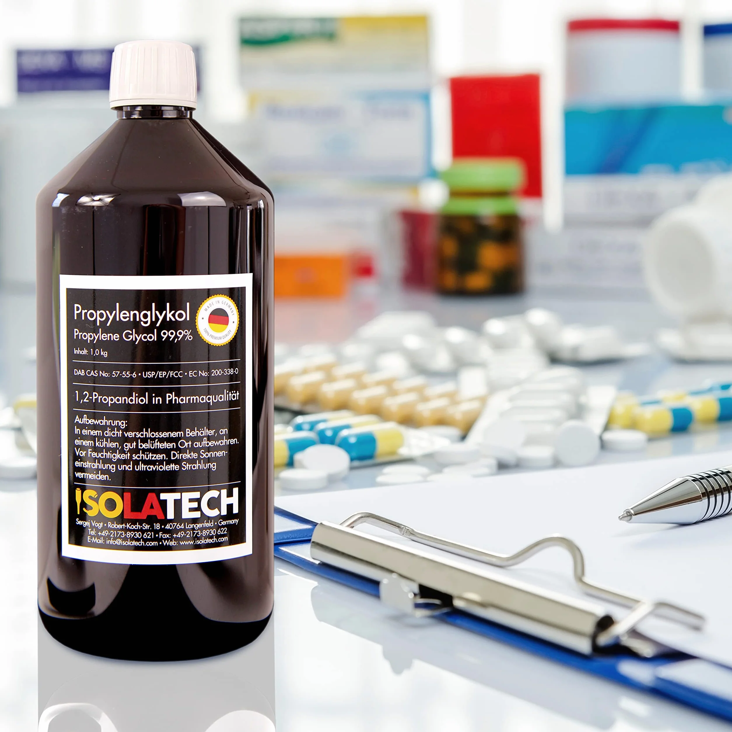 Isolatech Glicole Propilenico 0,25L 99,9% Grado Farmaceutico 1,2 Propandiolo