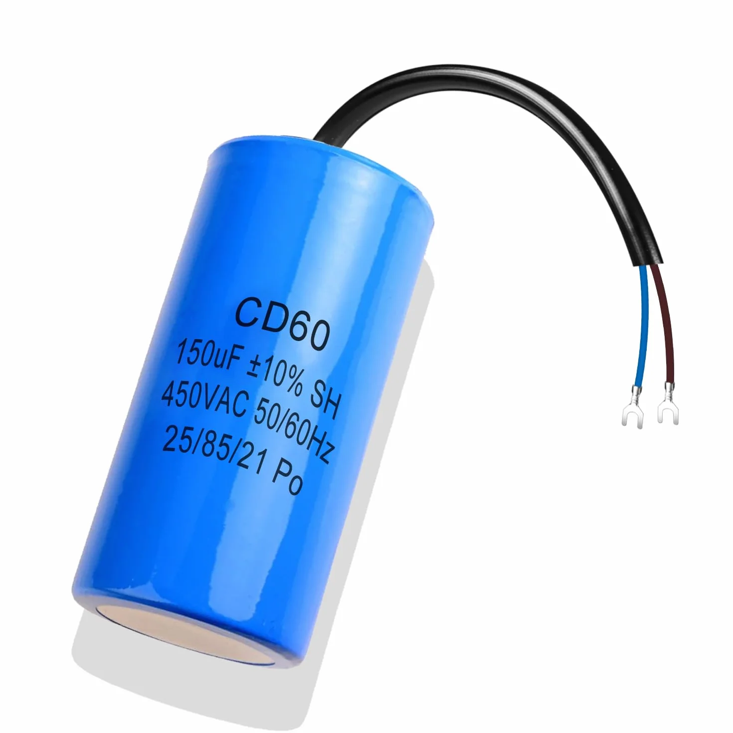 Iruihoo CD60 AC 450V 150uf 50/60Hz Condensatore, condensatore di avviamento, condensatore elettrico, condensatore del motore con cavo, per frigorifero, motore, pompa, generatore