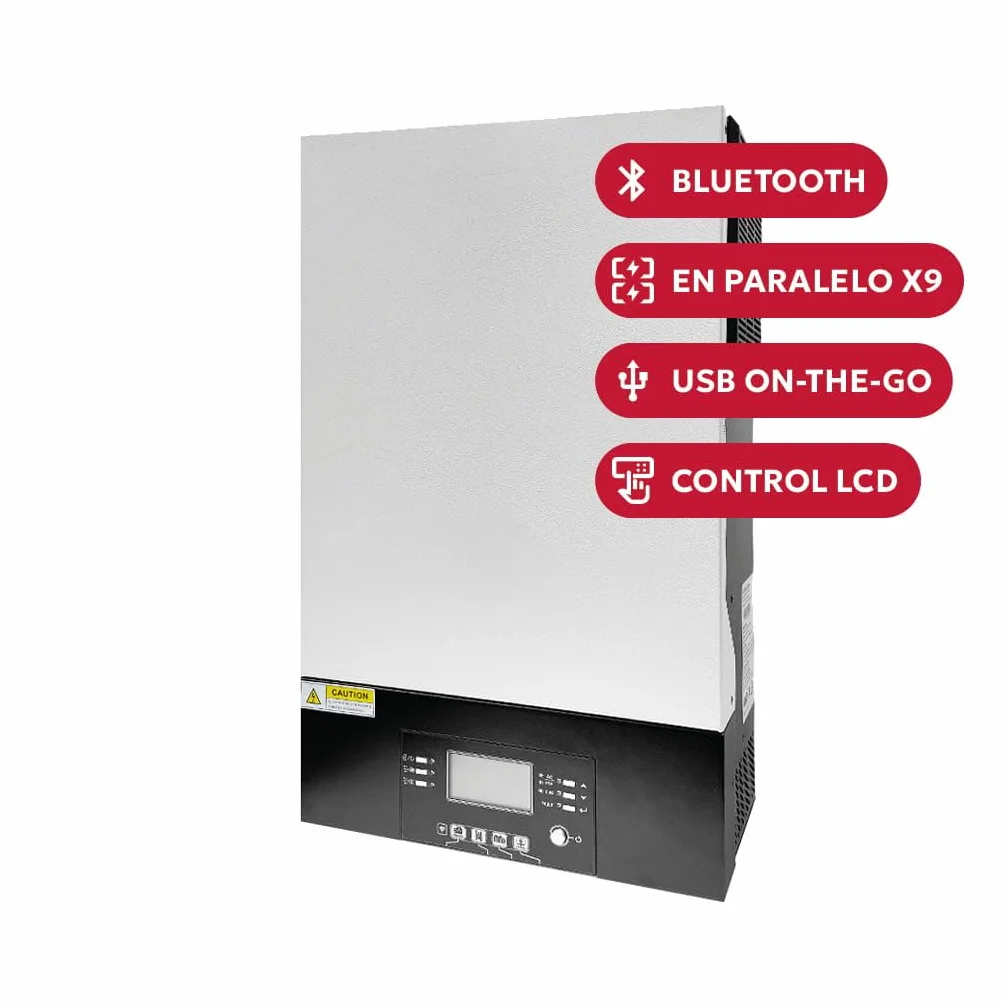 48/5000 Voltronic Axpert King 5000 W 48 V 230 V Voltronic Inverter isolato Paralleliabile.