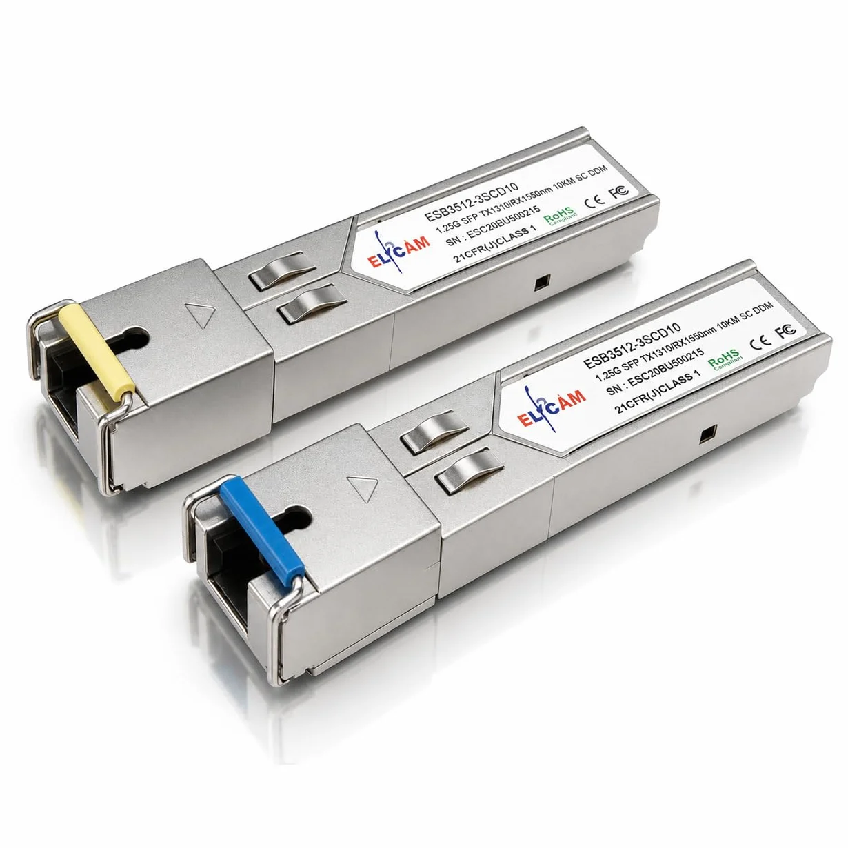 Modulo BIDI SFP 1,25G SC Monomodale 10KM DDM Compatibile Cisco Ubiquiti Huawei D-Link Mikrotik