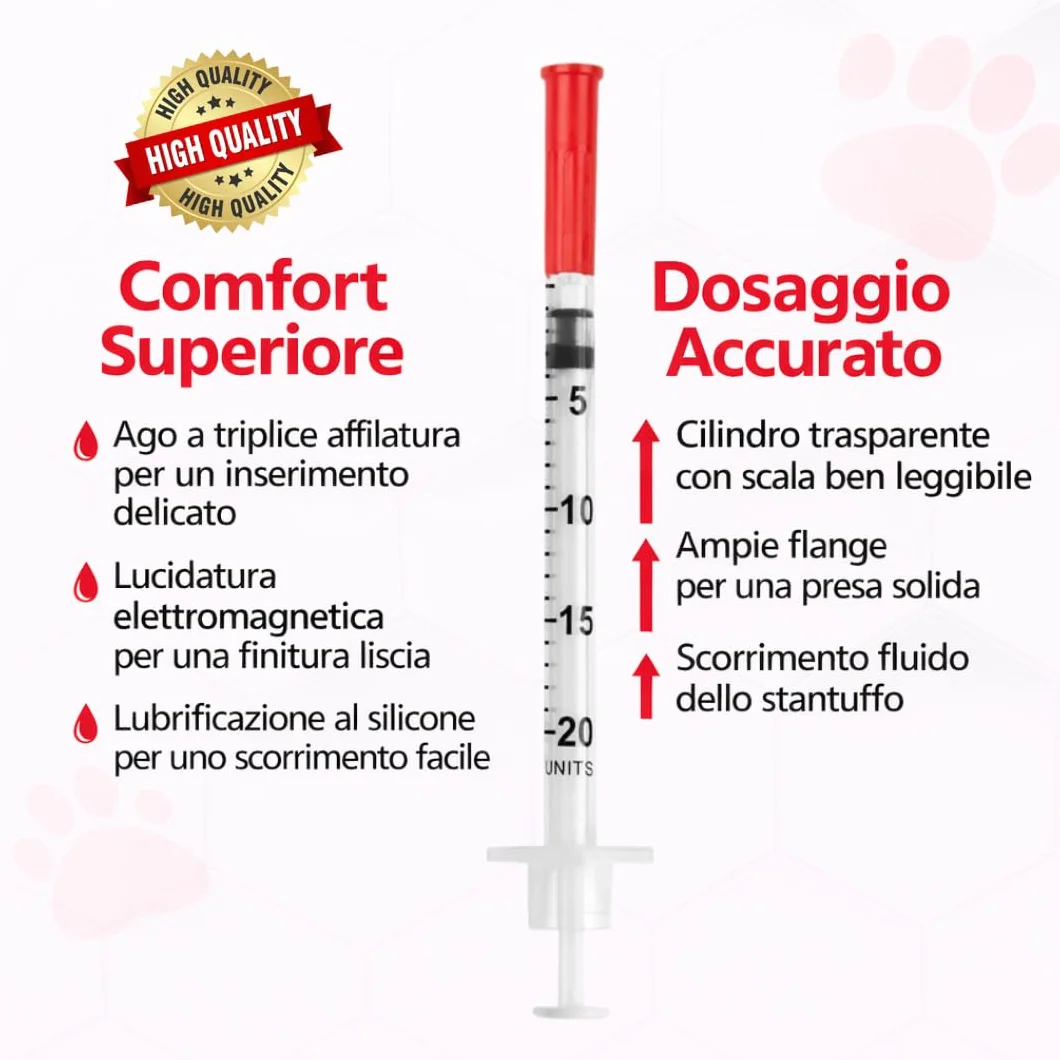 U40 Plastic Tube 29G x 1/2" (0,33 x 12,7 mm) 100 pezzi Strumenti di misurazione e dosaggio multiuso