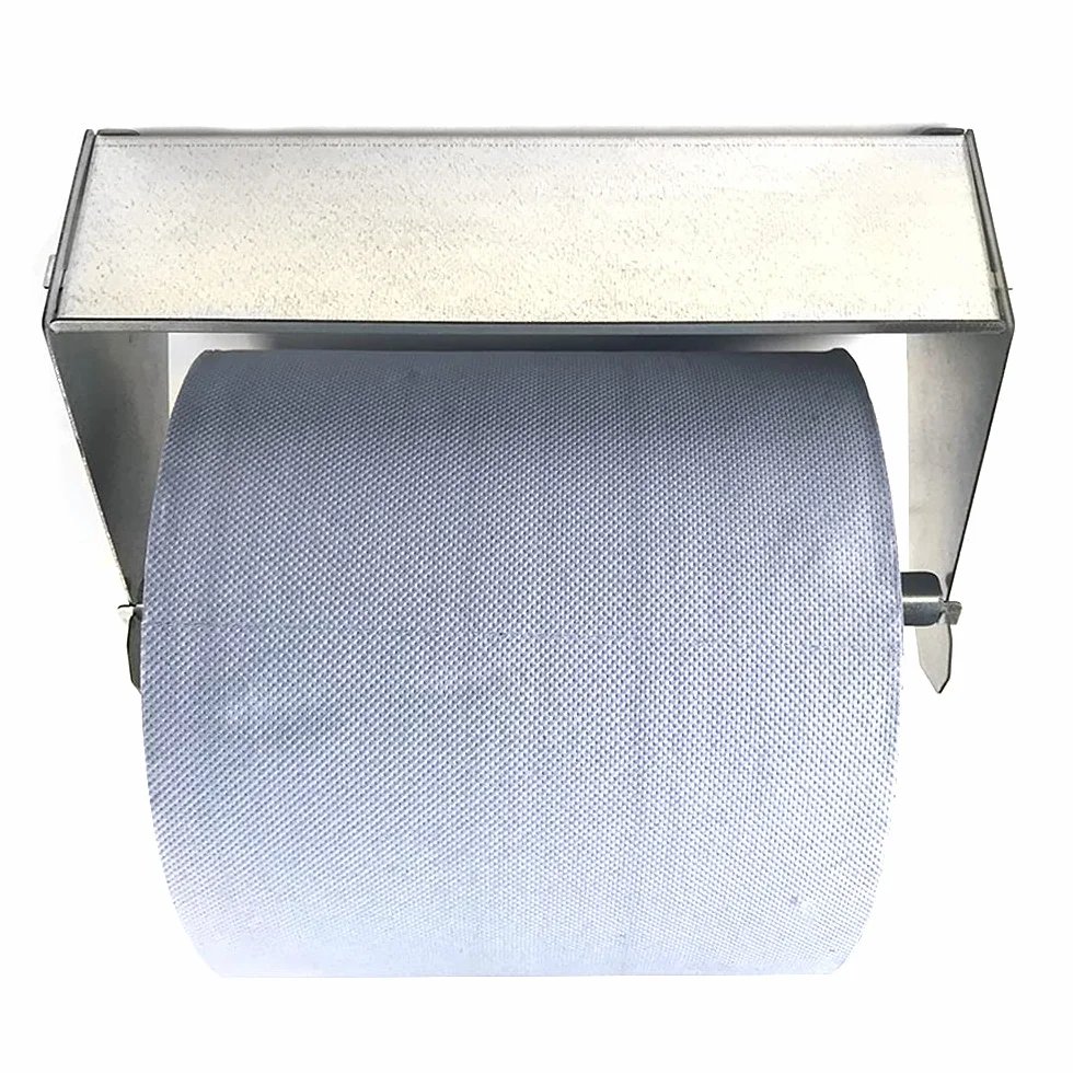 Metallo blu rotolo titolare galvanizzato officina carta asciugamano dispenser ufficio pulizia