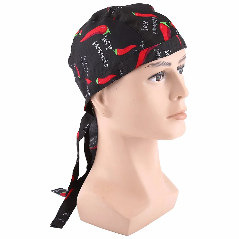 Vikye Pirate Headscarf, Pirat Cappello Cuoco Cucina Panno Ristorante Cameriere Cappelli Catering Copricapo (Pepe)