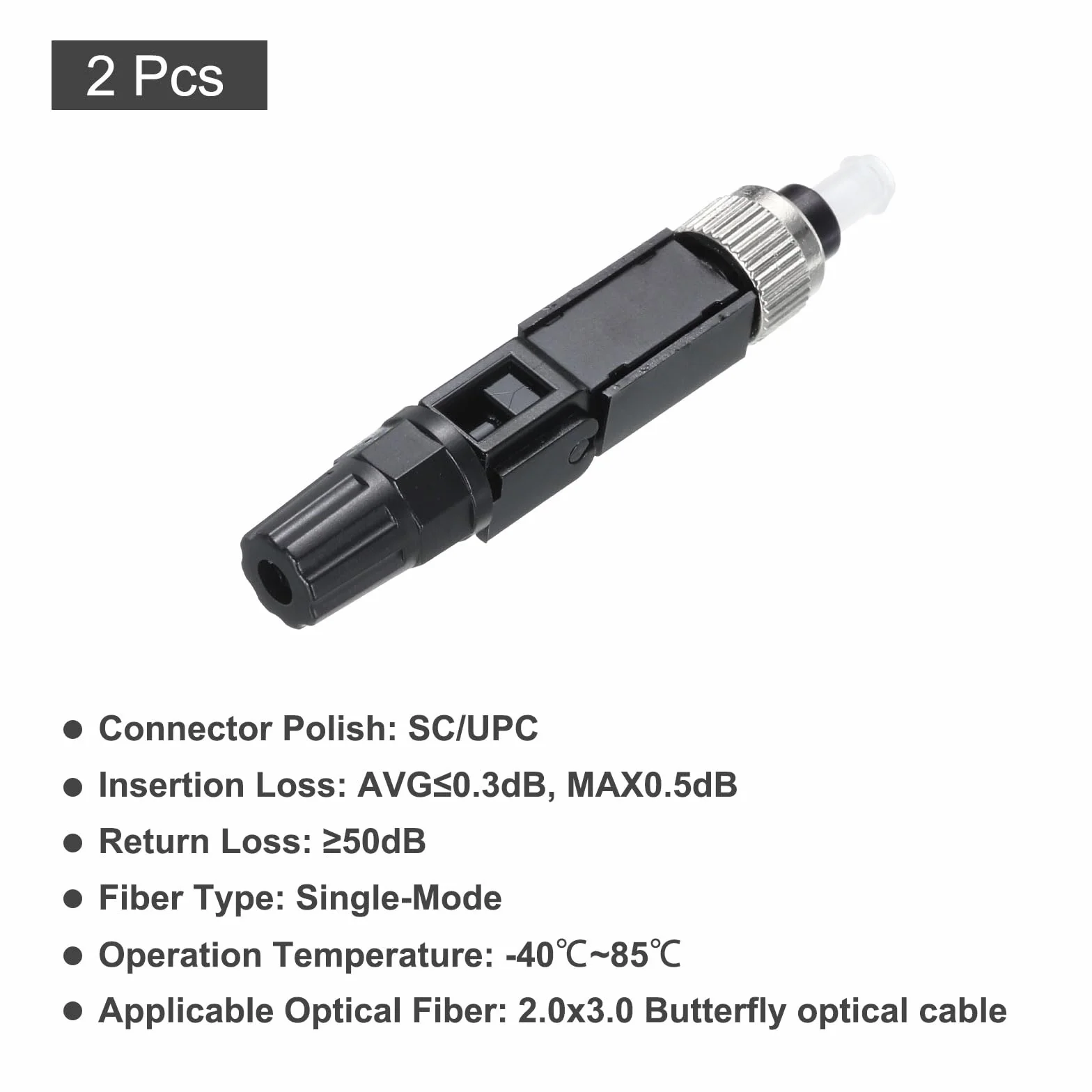 QUARKZMAN FC UPC Fibre Ottico Rapido Connettore Monomodale Fibre Cavo Rapido Connettore FC Veloce Connettori Adattatore per CATV Rete 2pz