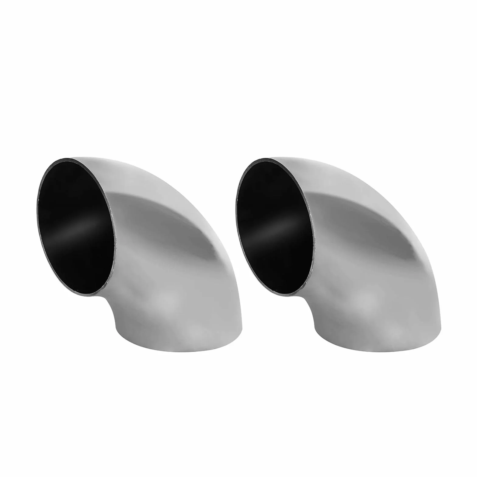 Gomito di scarico 90 gradi tubo in acciaio inox 63mm 2,5'' per auto