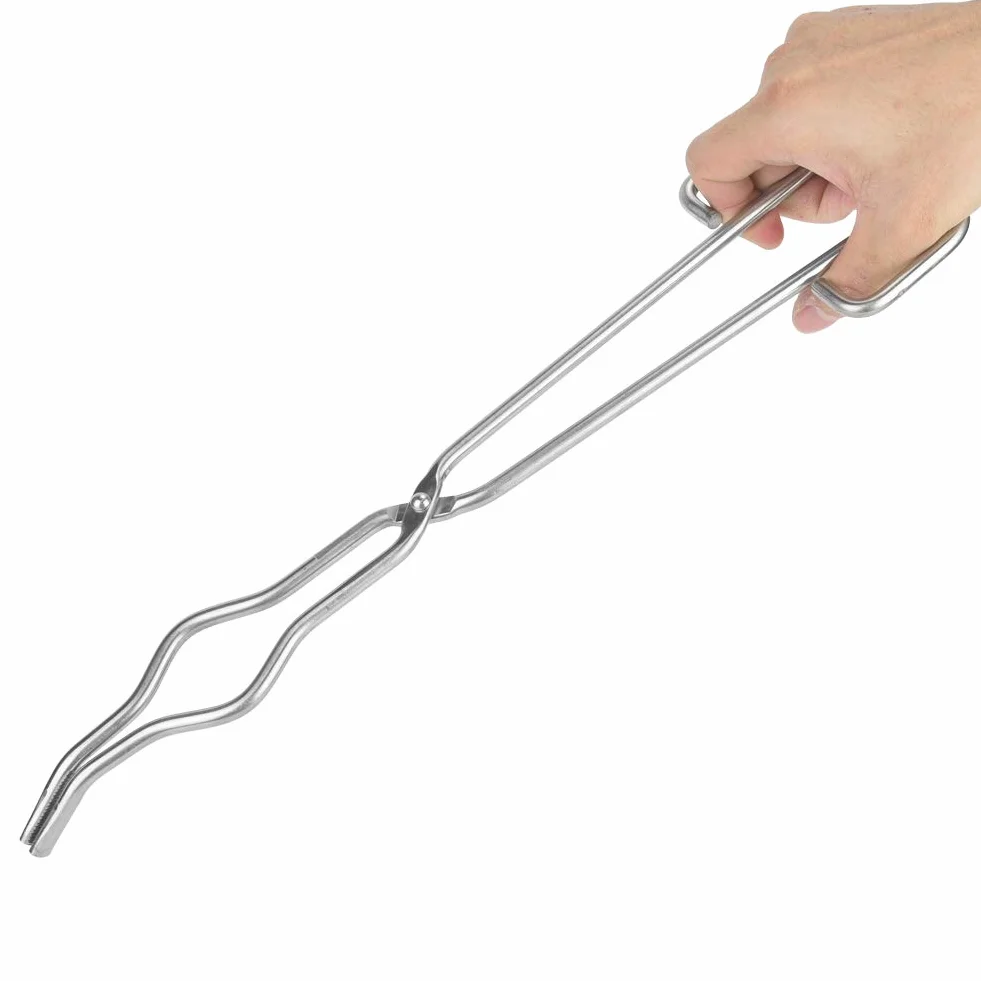 Pinza per crogiolo, Pinza da laboratorio professionale in acciaio inossidabile 400mm per Materiali Scolastici