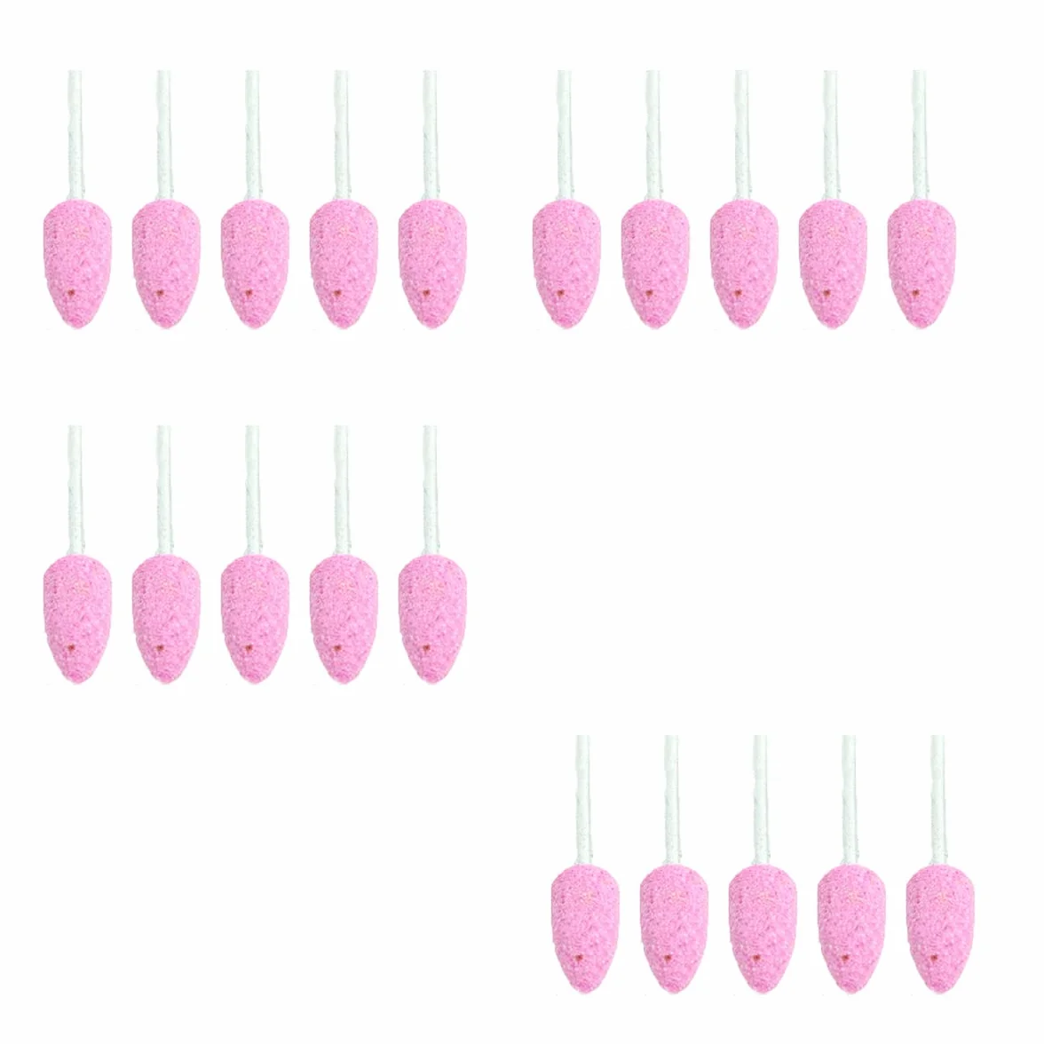 20 pezzi di punte di pietra abrasiva, accessori rotanti per lucidatura con mandrino da 3 mm per macinare, pulire e intagliare - testa proiettile da 4 mm