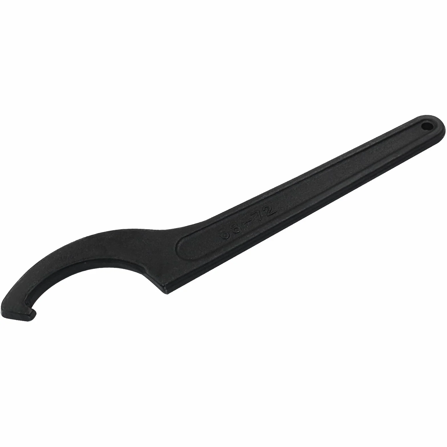 Murtenze Chiave a gancio a C per dado rotondo da 68-72 mm, chiave universale a ghiera nera con gancio di regolazione in acciaio al carbonio