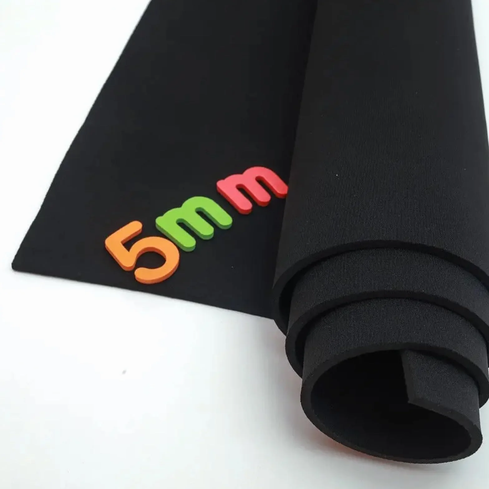 Tessuto Impermeabile al Metro Tessuto elasticizzato for cucire in neoprene nero spesso 5 mm Altro elasticizzato for immersione(45cm x 10cm)