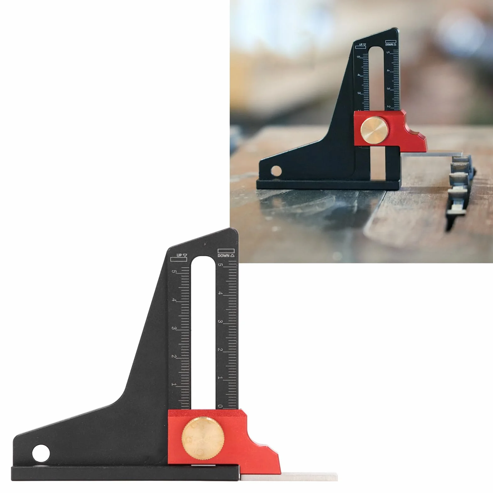 Misuratore di Altezza in Lega di Alluminio per Lavorazione del Legno