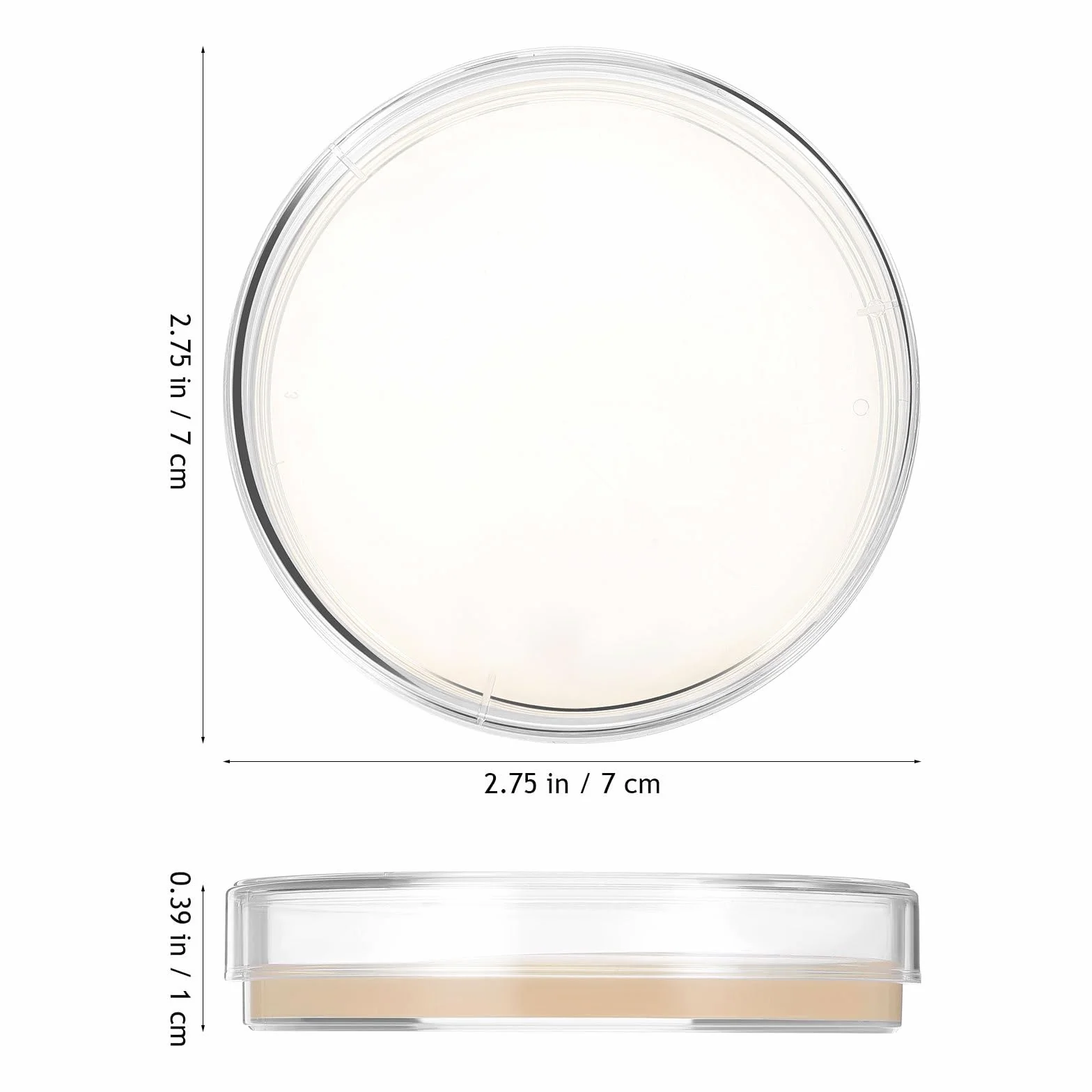 ULTECHNOVO 10 lastre di agar da 7 cm, preriempite di agar Petri, per esperimenti microbiologici, materiali di laboratorio, per applicazioni scientifiche, set di scienze con agar