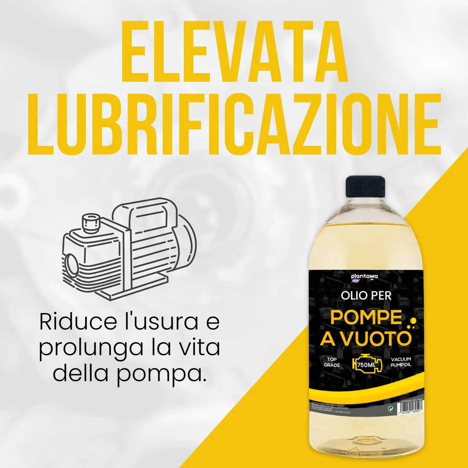 Olio per Pompa a Vuoto,Olio Macchina per Vuoto,Universale Adatto per Tutte Le Pompe,750 ml,Aria Condizionata,Olio Speciale Pompa a Vuoto,Pompe rotative a Pallet,Pompe Porte,Lobi
