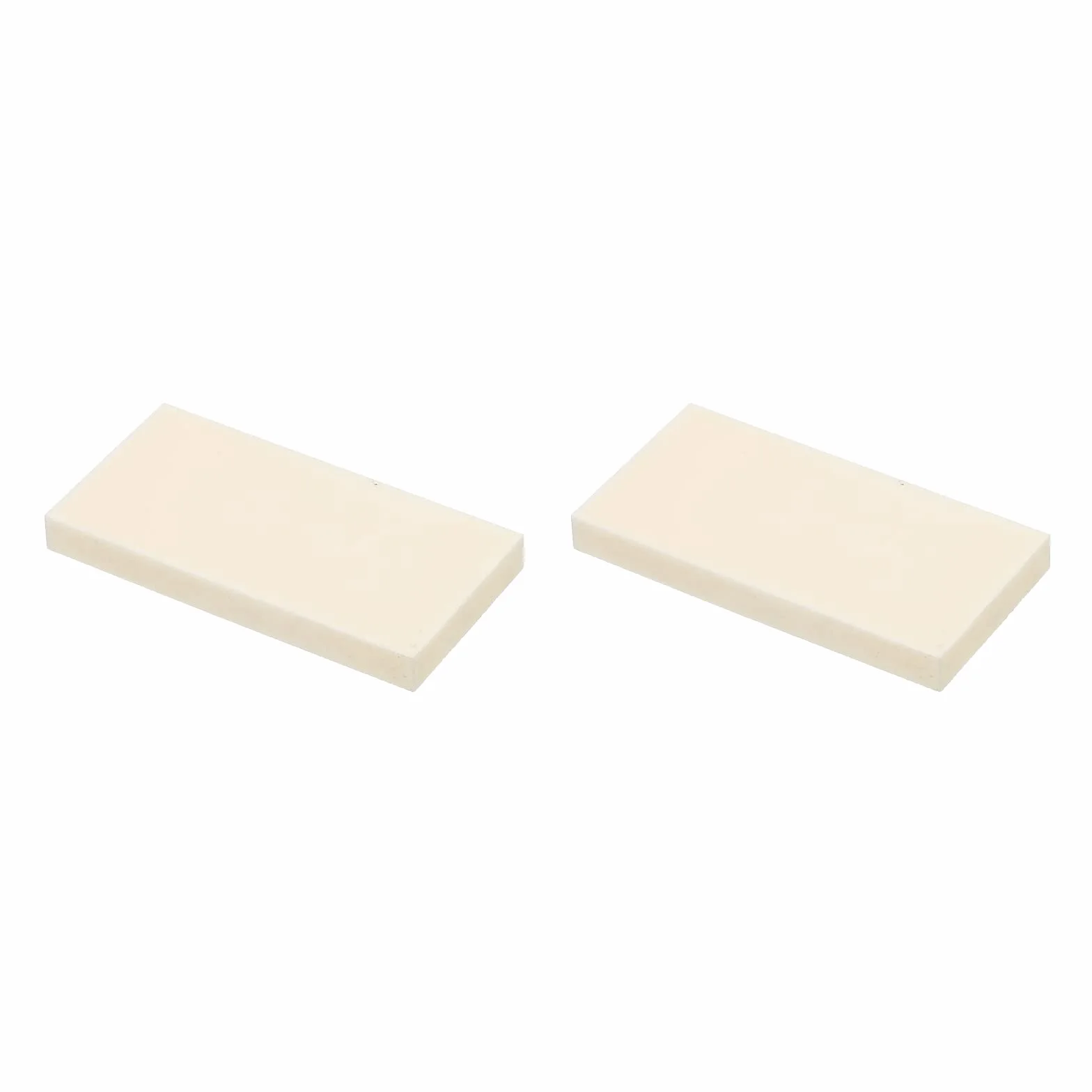 PATIKIL Allumina Ceramica Lastra Raffreddamento Imbottitura Isolante 2pz Alta Durezza per MOS Transistor 50x25x5mm