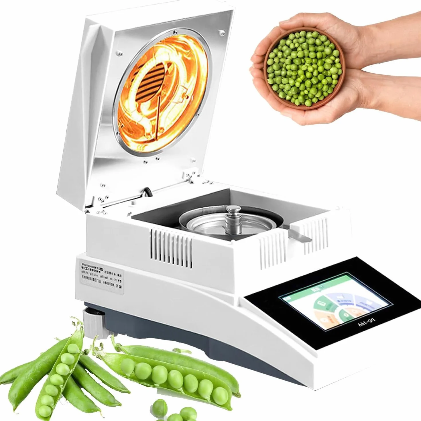 Alogeno Analizzatore Umidità Bilancia 50g/100g 2mg-50g Alta Precisione per Alimenti Piante Laboratorio