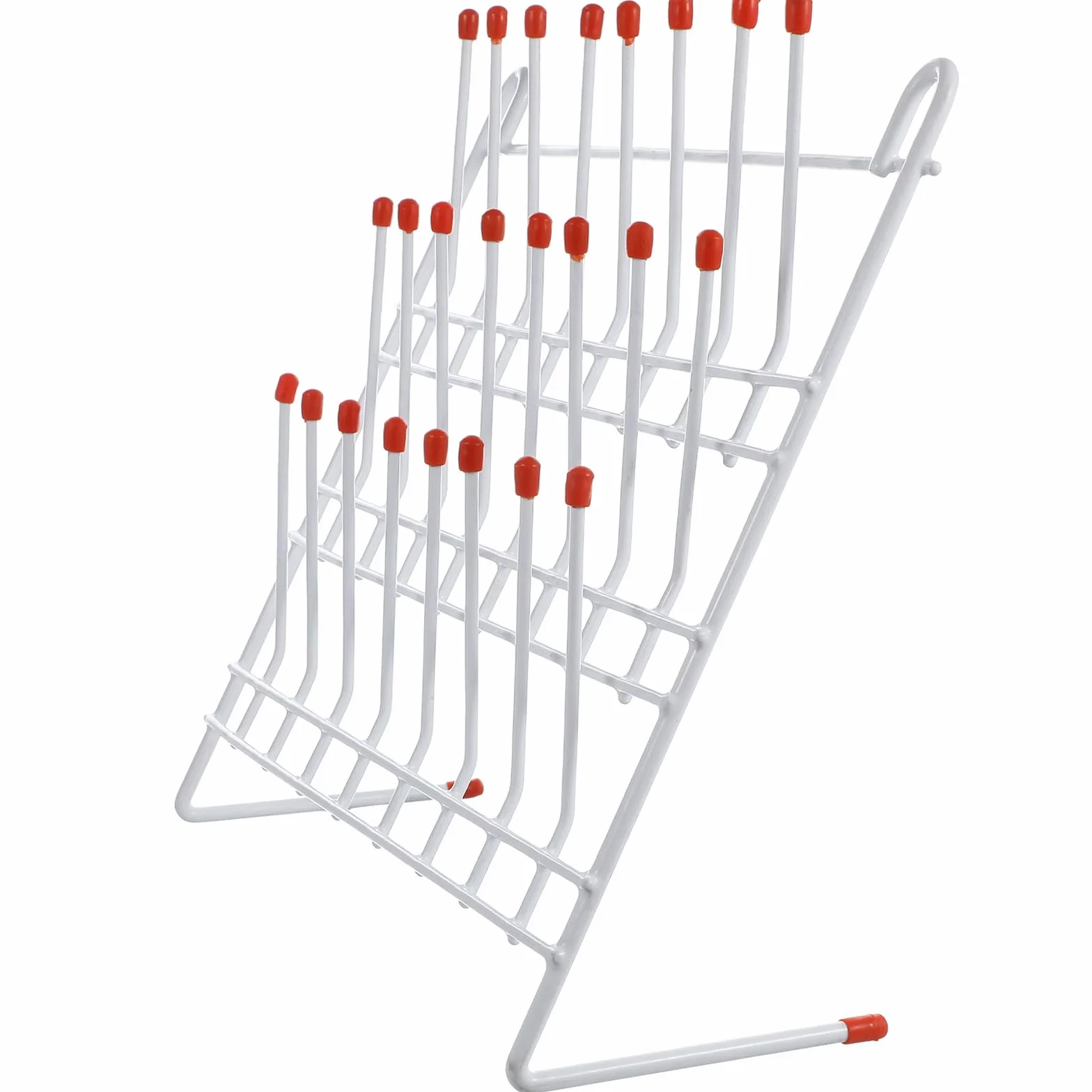 Rack di Essiccazione per Tubi da Laboratorio in Acciaio Inox 30X30 CM Porta Provette e Bicchieri per Uso Industriale e Scientifico Facile da Svuotare e Pulire