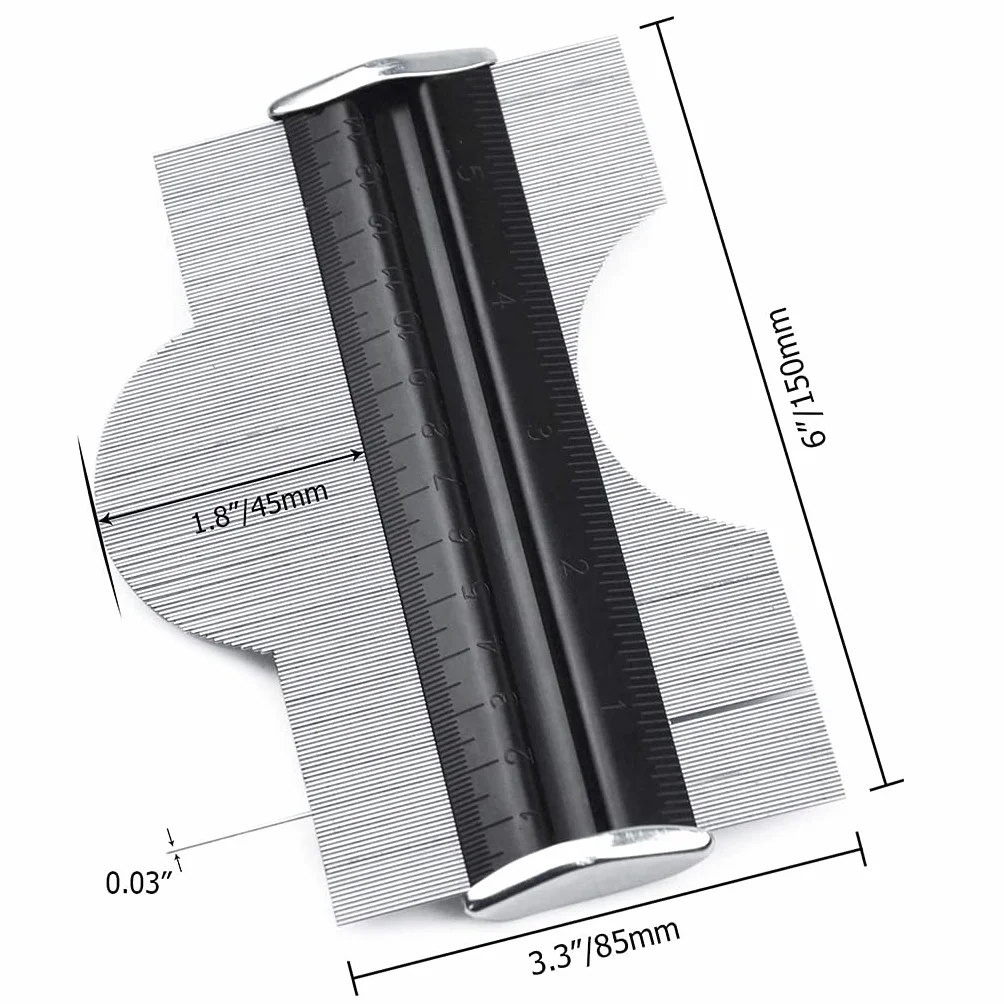 Calibro 6 Pollici Profilo Metallico Duplicatore Strumento di Precisione Multifunzionale