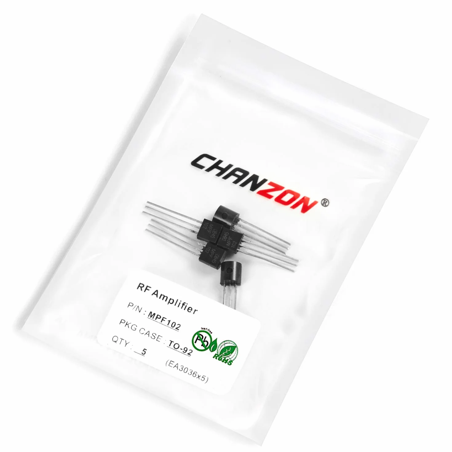 Chanzon MPF102 TO-92 Amplificatore RF Transistor 10 mA
