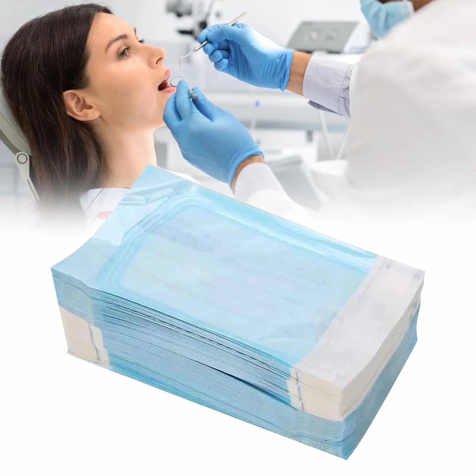 Sacchetto Di Sterilizzazione,Buste Per Sterilizzazione,100pcs Sacchetto Per Sterilizzazio,Sacchetti Per Autoclave,Sacchetti Auto Sterilizzazione,Sacchetto Sterilizzazione Autosigillante(57 X 130 MM)