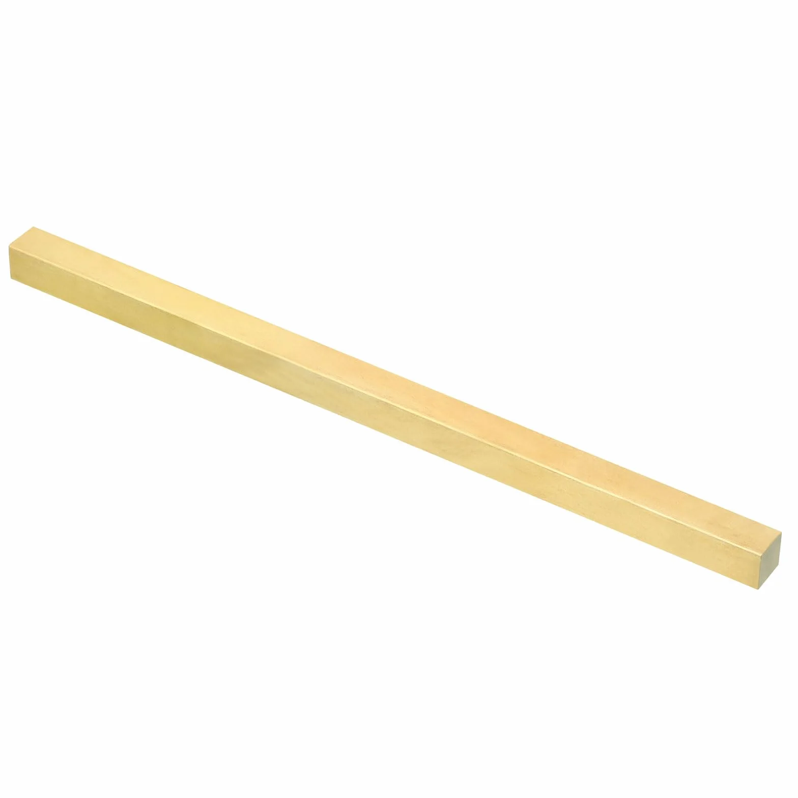 PATIKIL Barra Quadrata in Ottone H59, 0,39x0,39", Lunghezza 7,87", Materiale per Lavori di Falegnameria, Manutenzione, Decorazione Architettonica, Ottone