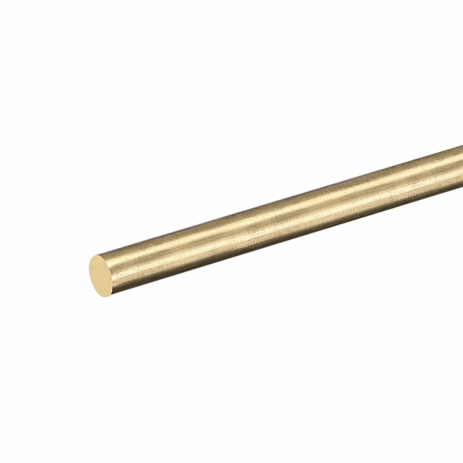 DMiotech 1pz 6mm x 250mm, Ottone Solido Tondo Asta, Ottone Asta Tornio Barra Stock per Fai-da-te Craft