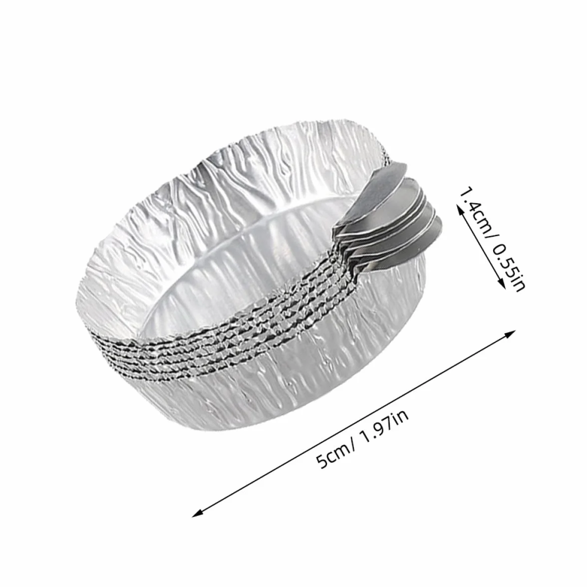 Vassoi in alluminio, 50 pezzi, 30 ml, usa e getta, con materiale resistente al calore, per campioni di laboratorio e analisi termiche, impilabili e facili da pulire