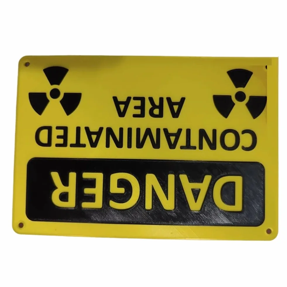 Segnale di pericolo per area contaminata da radiazioni nucleari/pericolo, facile da usare