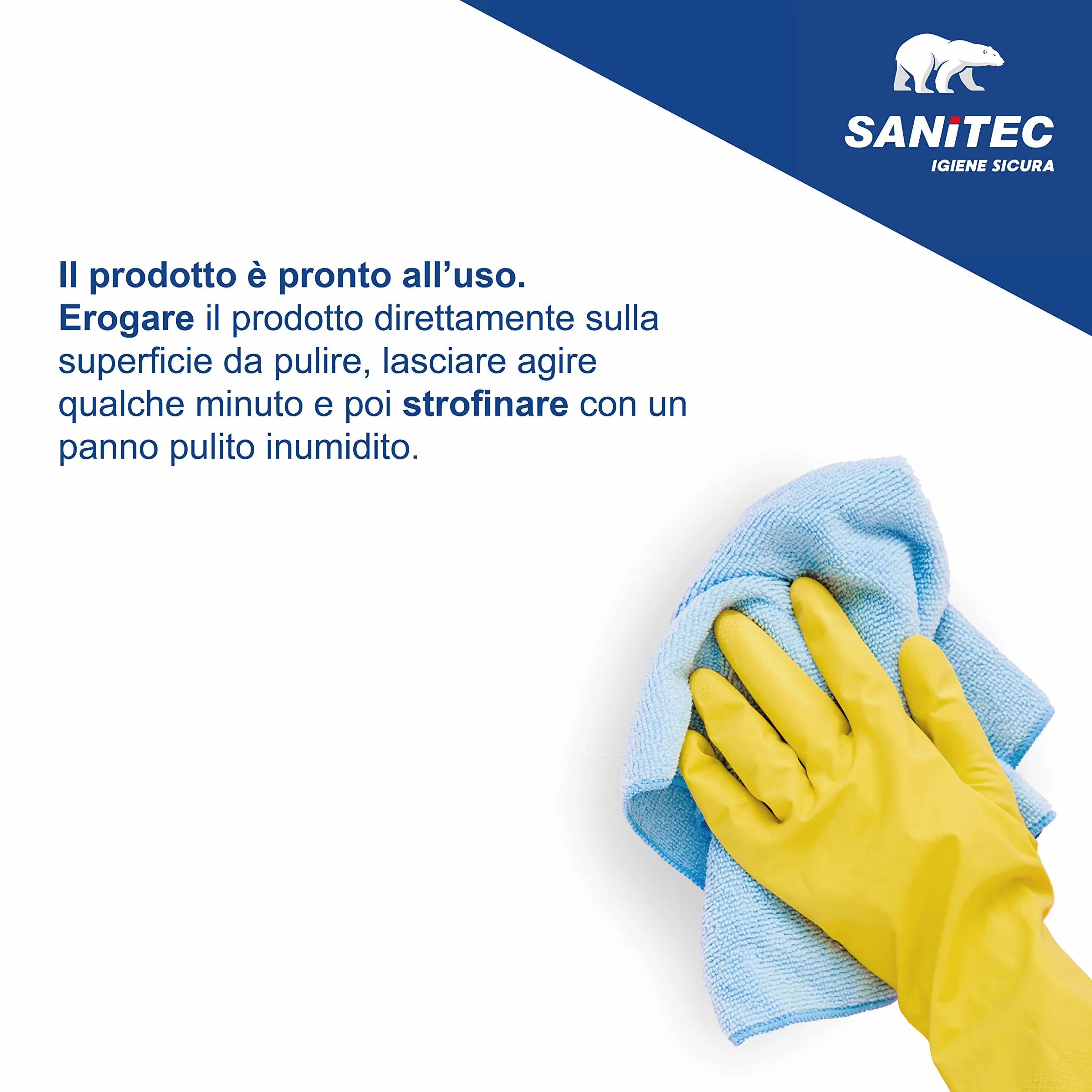 Detergente Universale a Base Alcolica 750 ml - Sanitec Pulire Sgrassare Senza Risciacquare