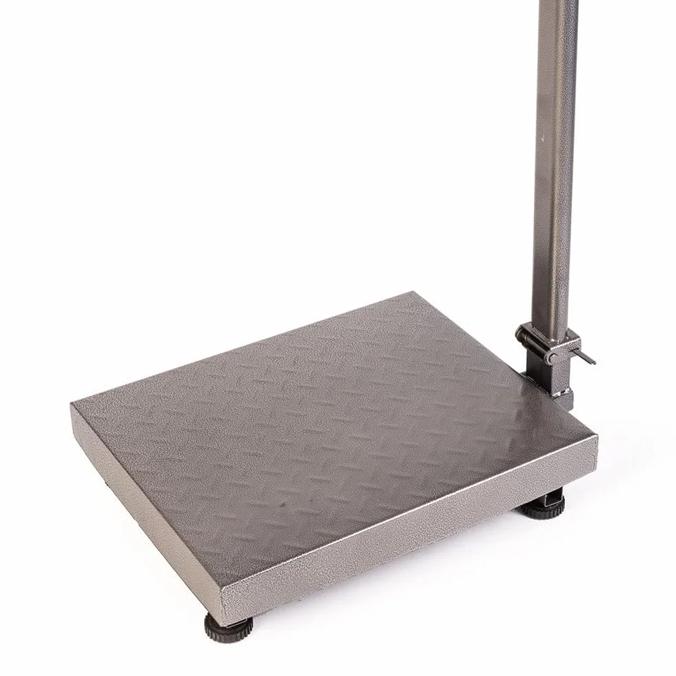 SQUADO Bilancia Digitale Professionale 300 kg Display LCD Base Acciaio Inox Piattaforma Antiscivolo