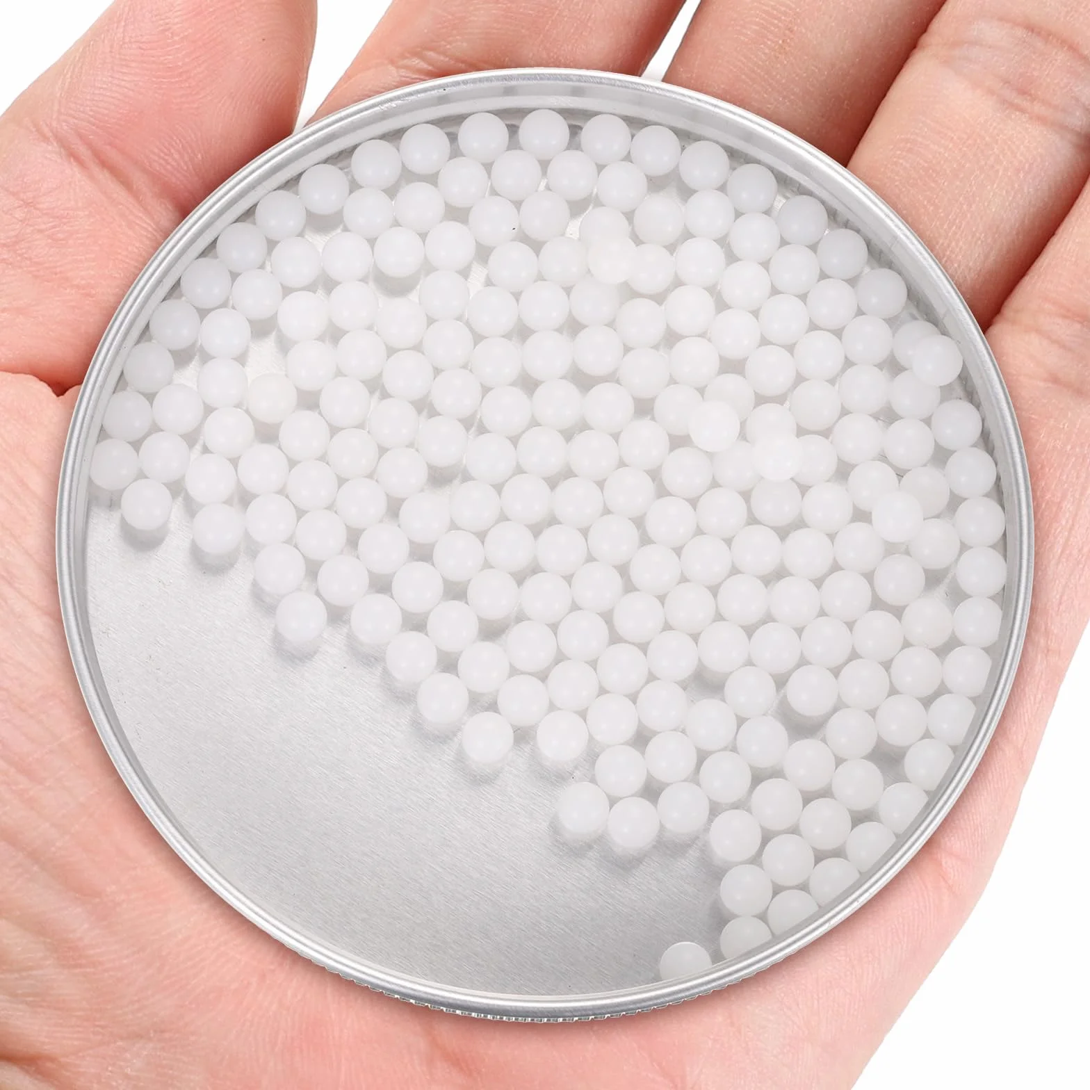 QUARKZMAN 200pz Sfere di Cuscinetto in Plastica 4.5mm, Sfere per Cuscinetti in Plastica Solida