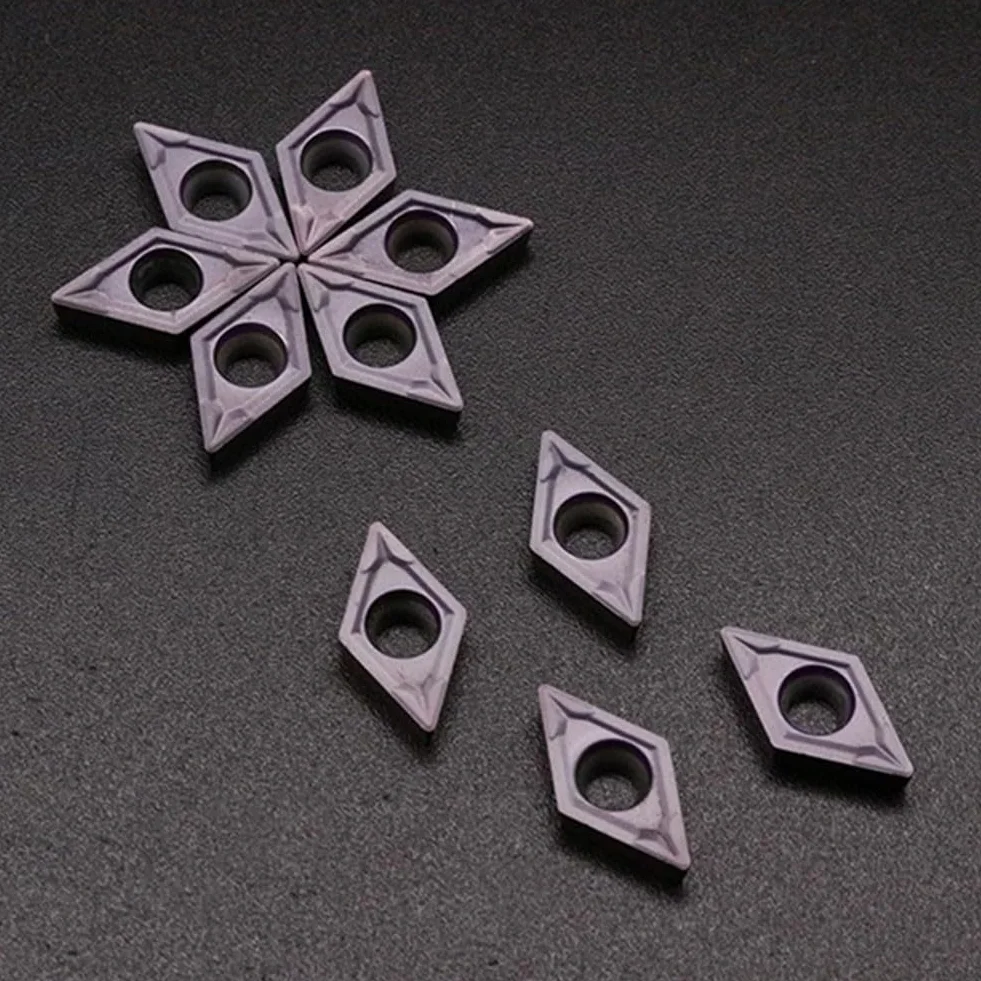 10pcs DCMT11T308 MPVP15TF Lama di tornitura in carburo