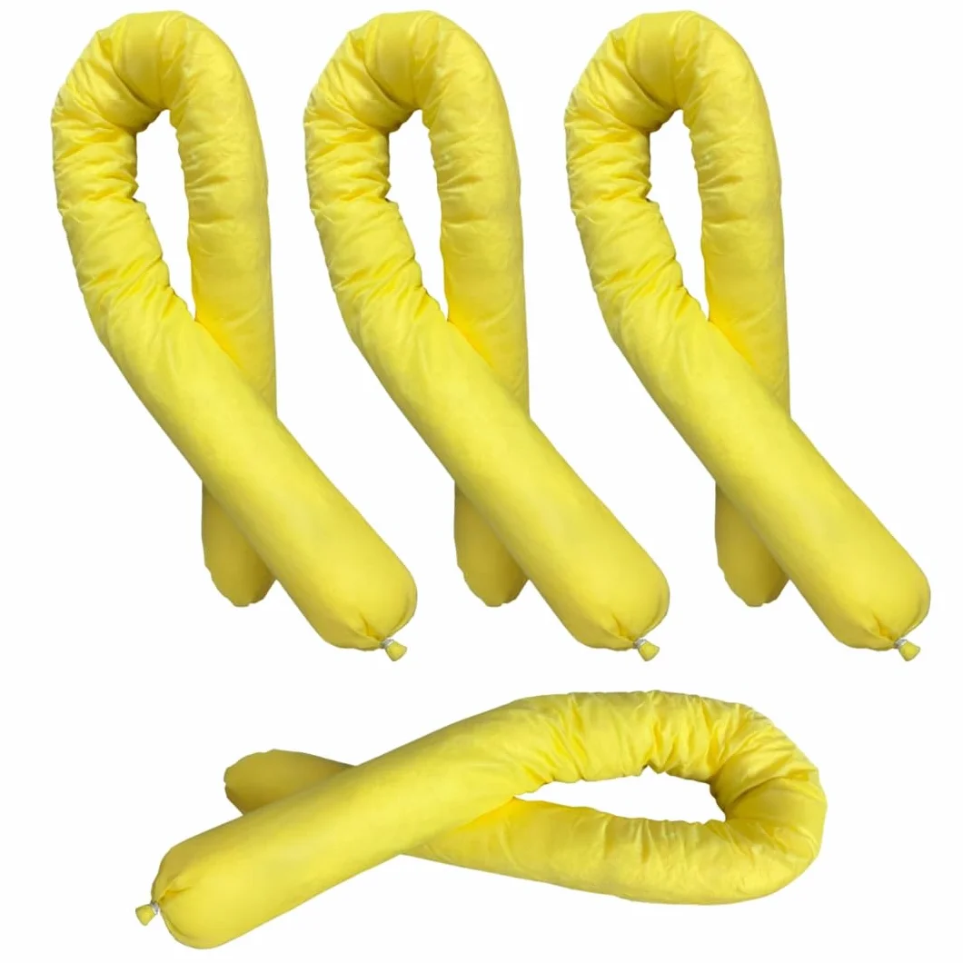 Calza assorbente chimica gialla 1,2 m x 76 mm 16 l