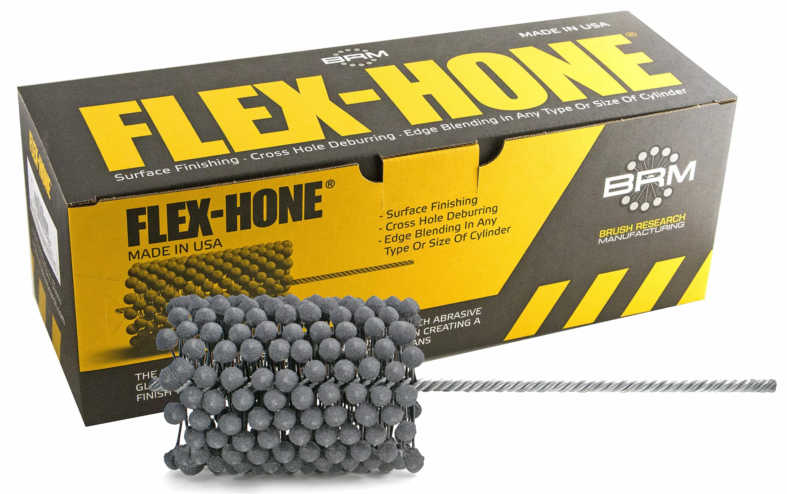 Brush Research GBD31218 Heavy Duty FLEX-HONE, diametro 89 mm, carburo di silicio, grana 180 (confezione da 1)