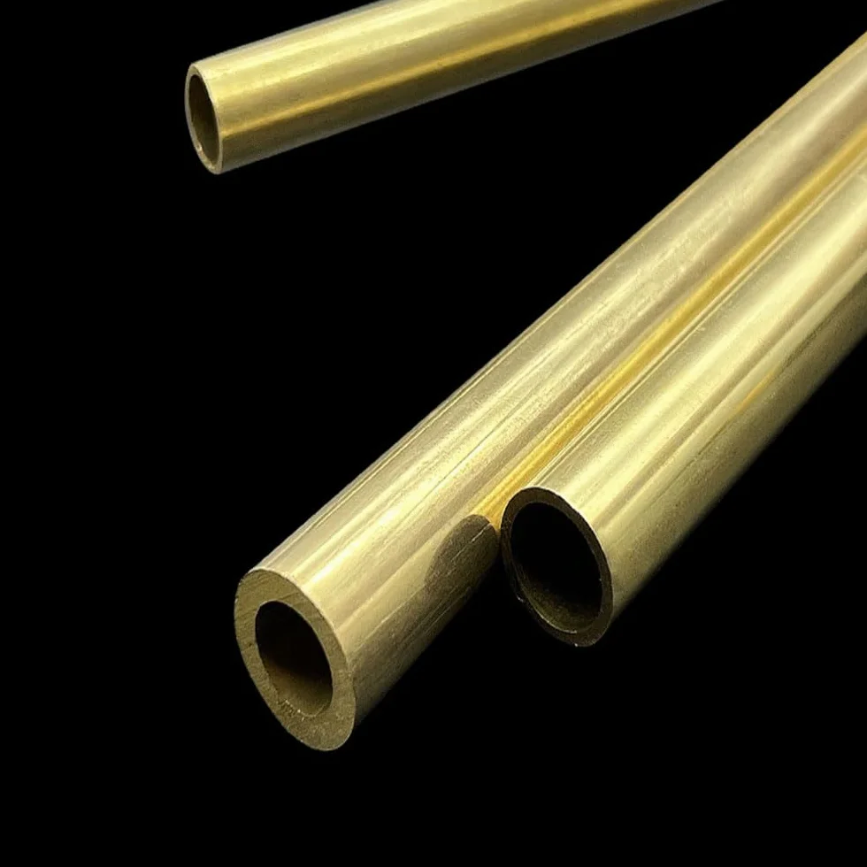 Tubo in Ottone H62 Meccanico 500 mm Spessore 0,5 mm Diametro 14-25 mm
