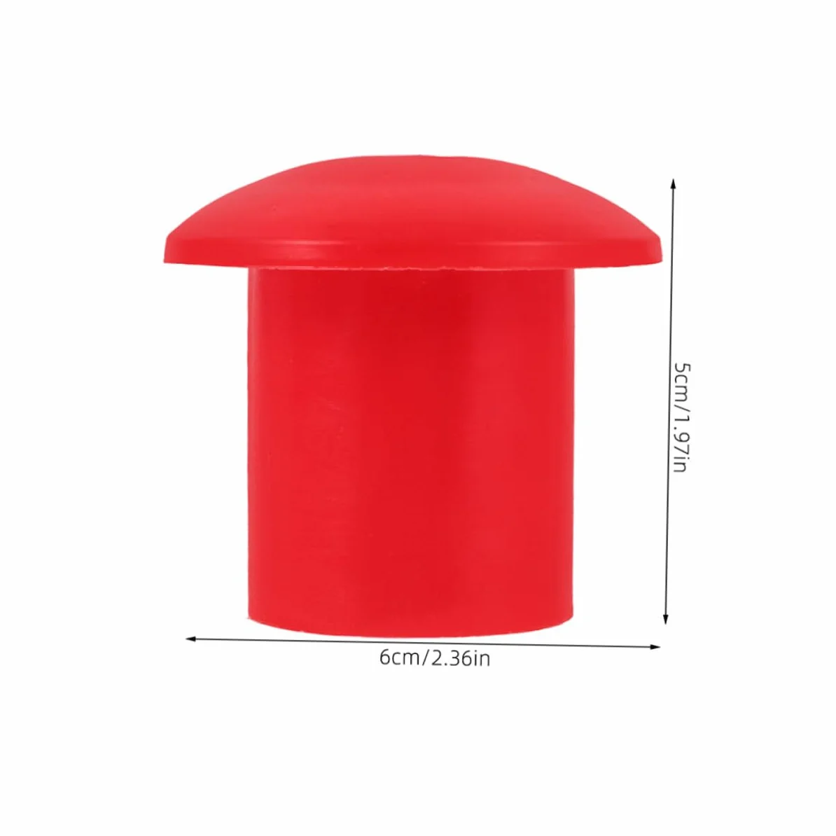 Cappucci di Protezione per Barre D'armatura in Pp Rosso 16-25mm, Tappi Terminali di Sicurezza a Fungo, Copriferro Riutilizzabili 50 Pezzi