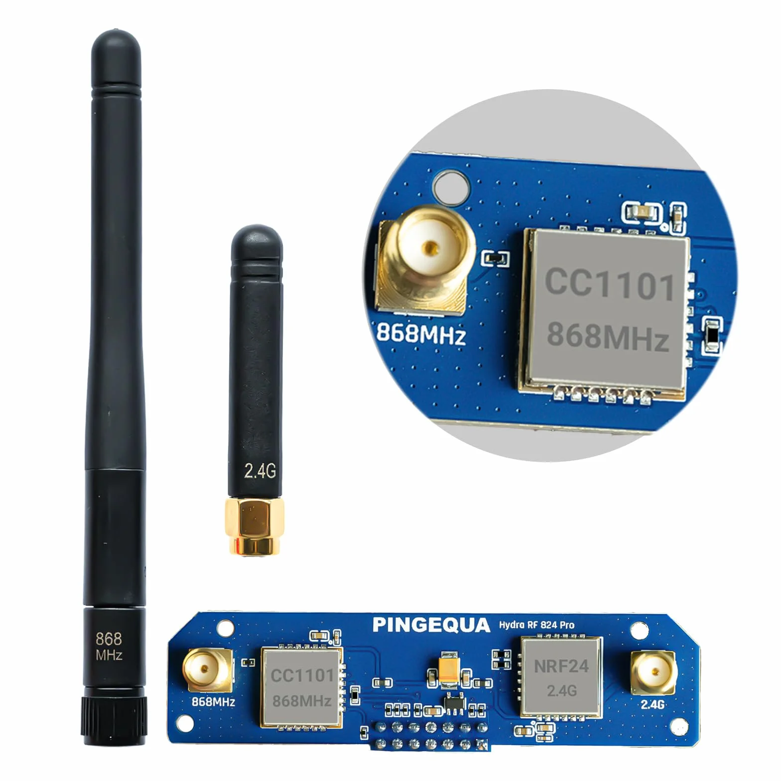 RF 2 In 1 Devboard For M5Stack Cardputer ADV 868 MHz CC1101 2.4G NRF24 Compatibile Bruce Hydra RF 824 Pro