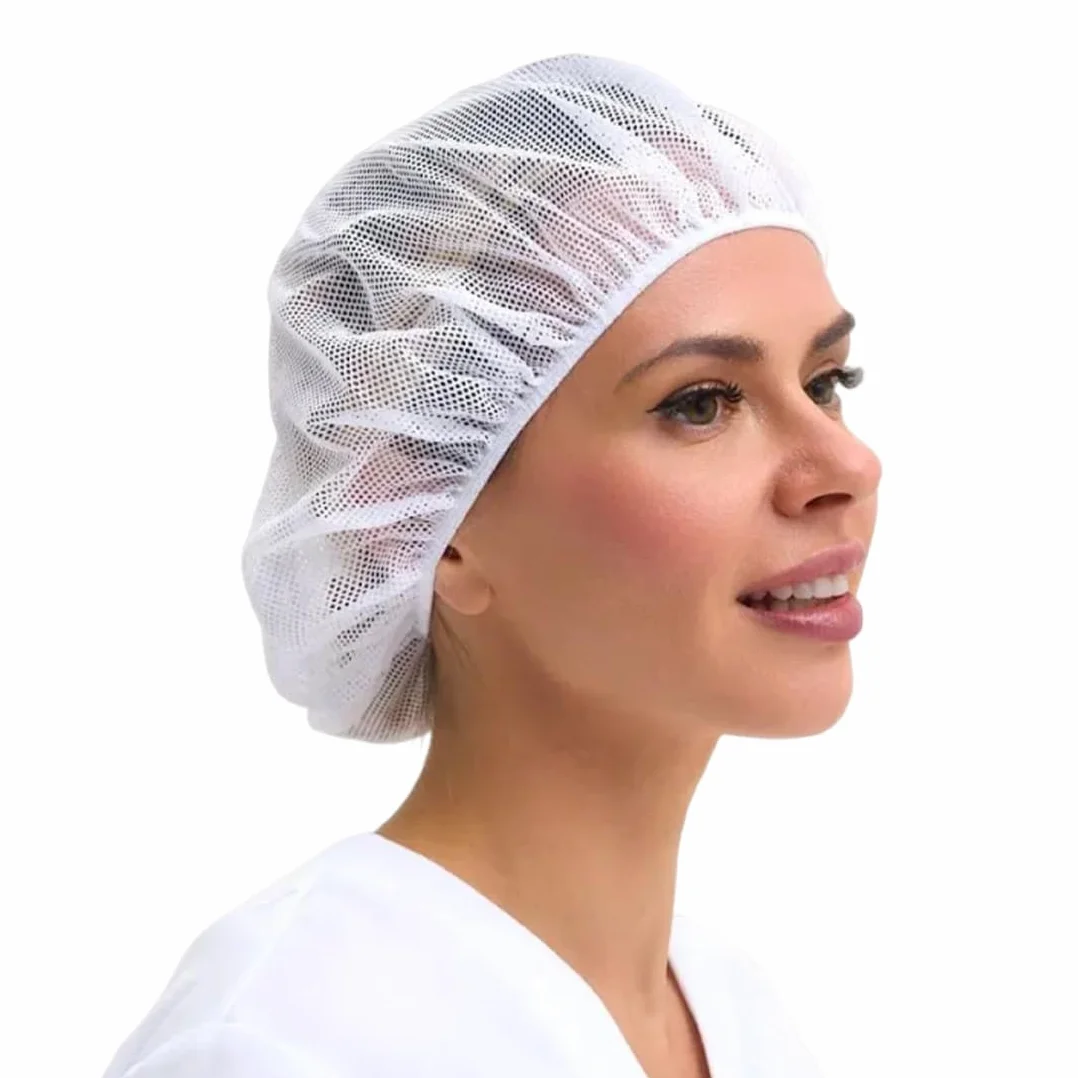 Rete Elastica Per Capelli Cucina Cappello Da Cuoco Unisex Regolabile Riutilizzabile Lavabile 4 Pezzi