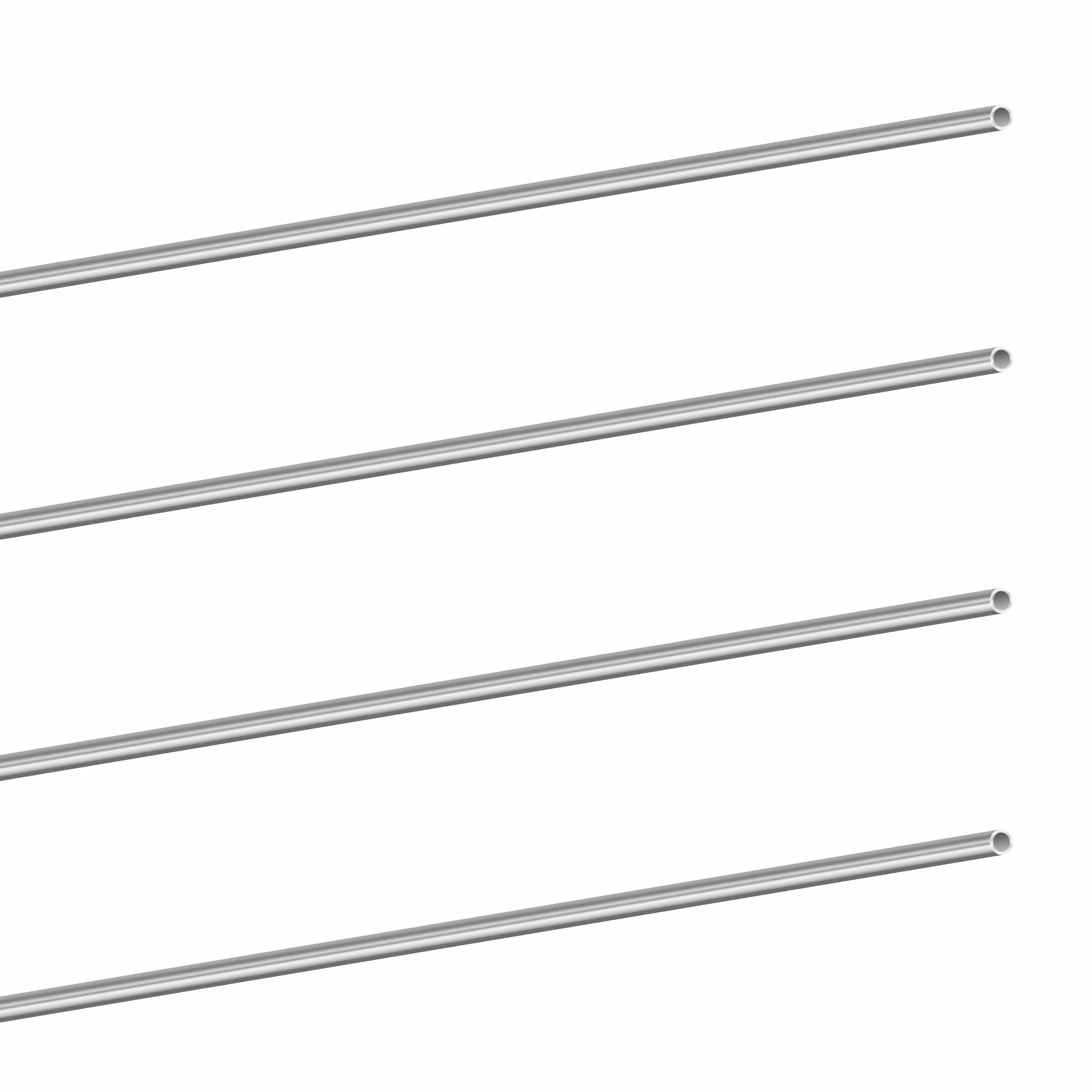 Tubo in acciaio inox 304 rotondo senza cuciture 3 mm x 0,3 mm x 300 mm 4 pezzi