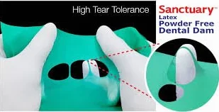 Dighe Dentali Dental Dam - Sanctuary Colore: verde Resistenza: media Aroma: menta Codice: 00340801