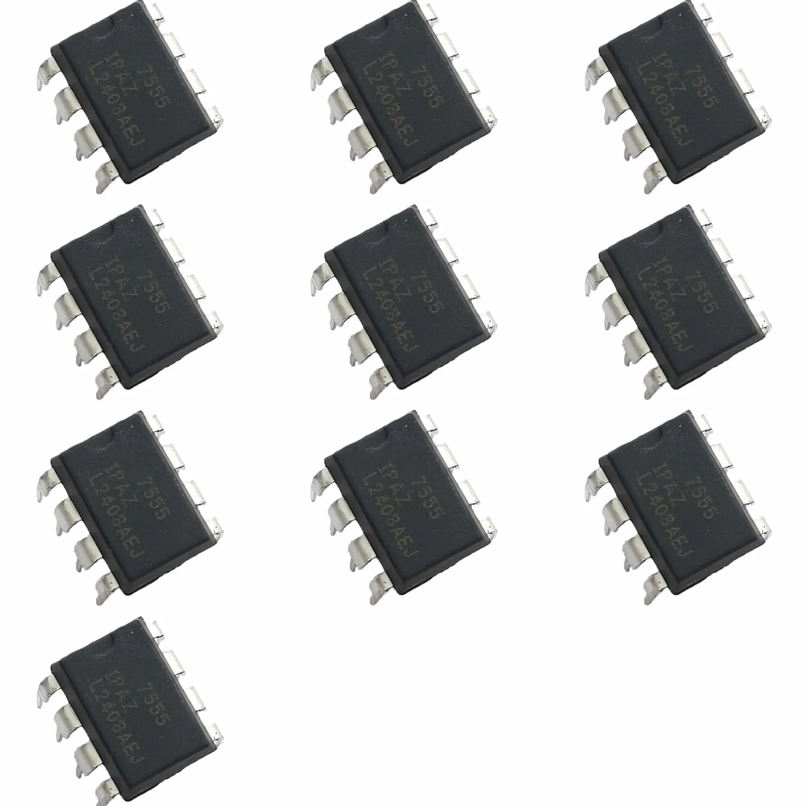 10pcs ICM7555IPA IPA75555 ICL7555 7555 General Purpose CMOS Timer Chip IC, DIP-8.