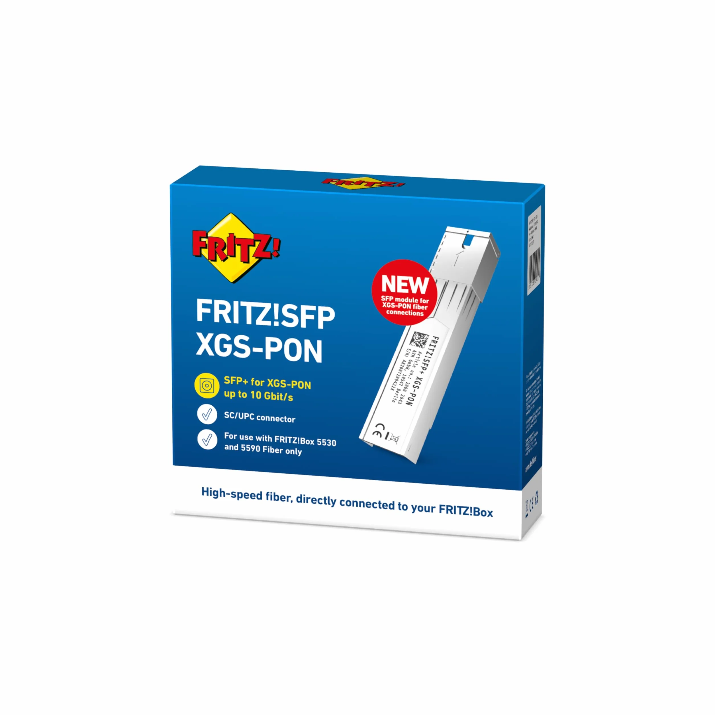 AVM FRITZ!SFP XGS-PON SFP+ 10 Gbps Fibra Ottica per FRITZ!Box 5530 Fiber 5590 Fiber