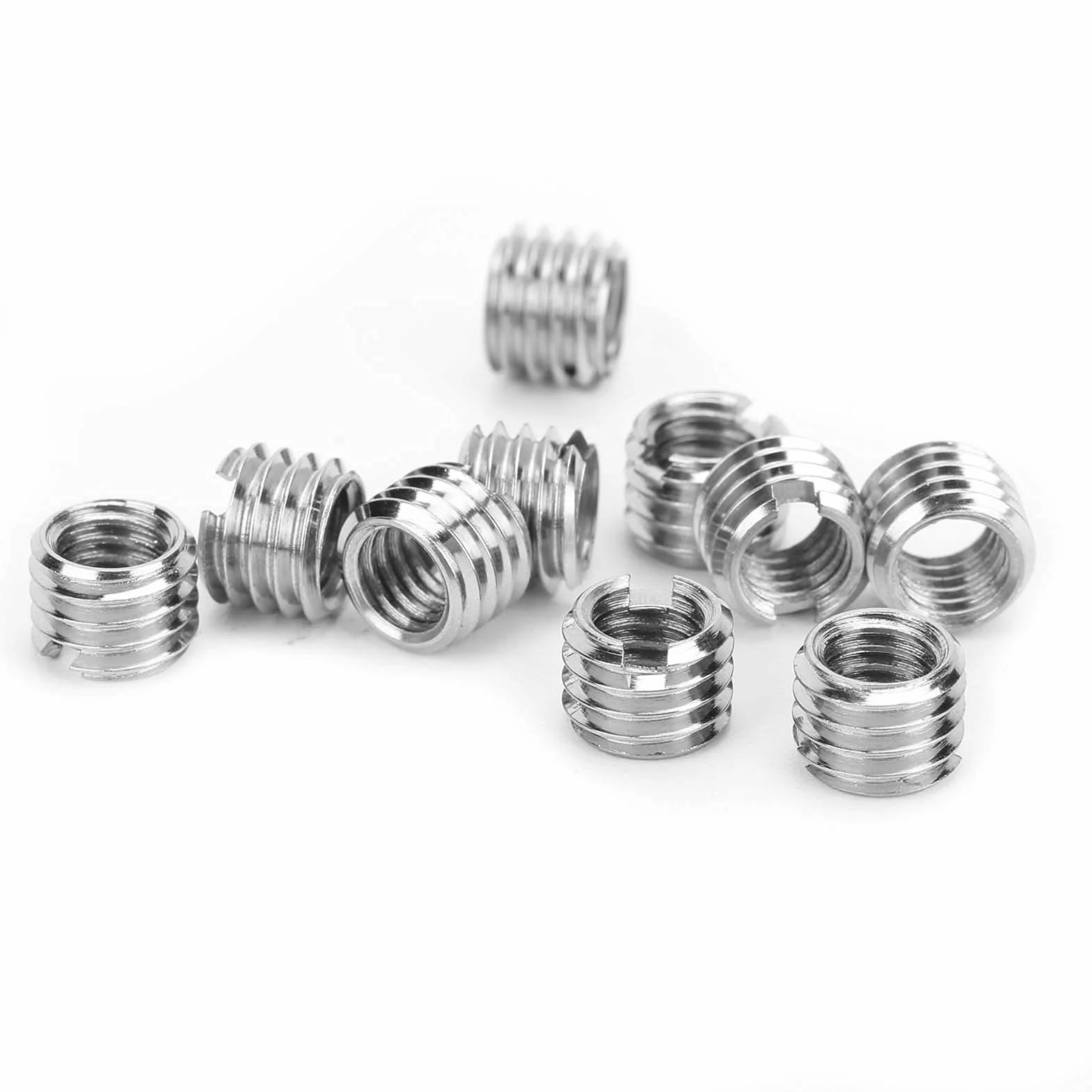 Inserti Filettati M6 M8 Lunghezza 6MM Acciaio Inossidabile Dado Riduttore Hardware Fastener