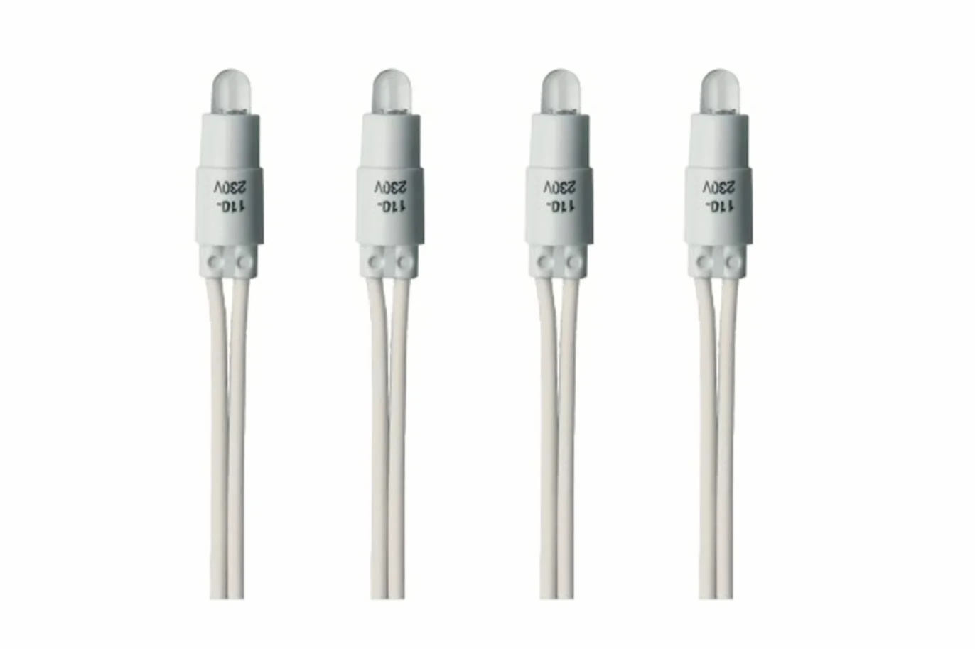 YASTA 4pz spia led bianca 230V per interruttore luce di segnalazione ampolla C0015WHT