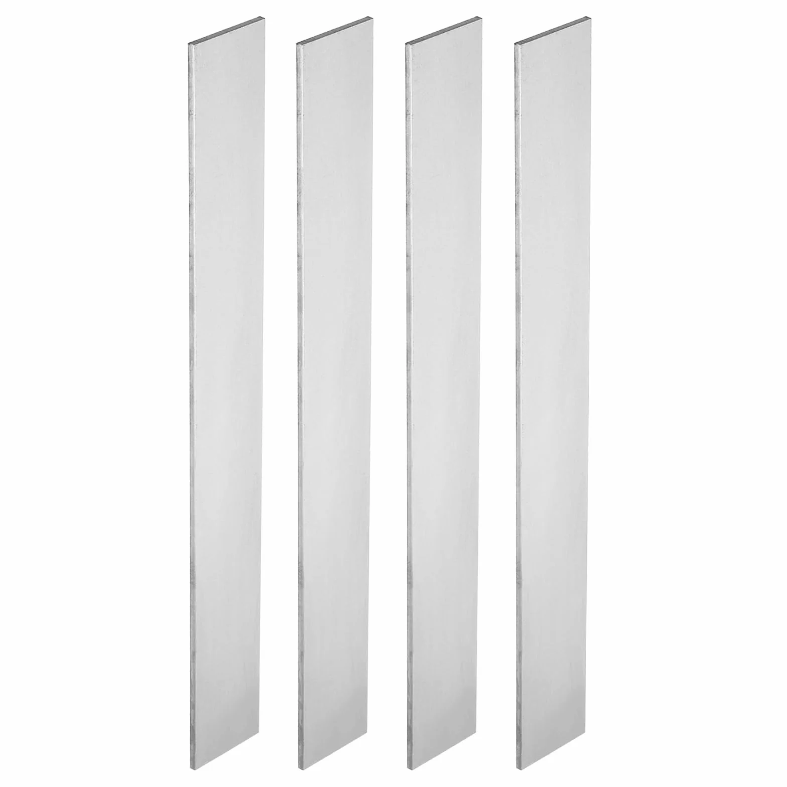 PATIKIL Barra piatta in acciaio 1095, 4 pezzi 30,5 cm x 2,5 cm x 10,4 cm, lama in acciaio per produzione di coltelli, spada, mannaia