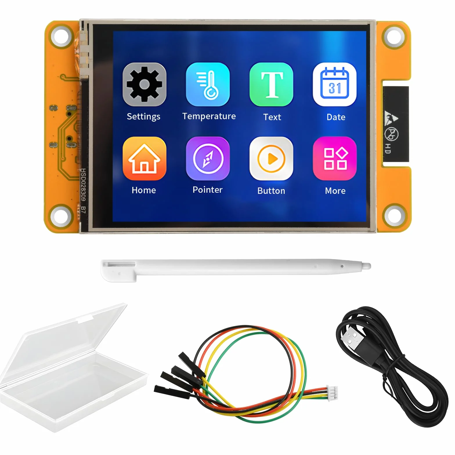 diymore Per display ESP32, per scheda di sviluppo ESP32 con WiFi Bluetooth, display LCD da 2,8", 240 x 320, modulo TFT intelligente, touch screen, connettività IoT, compatibile con LVGL/GUI