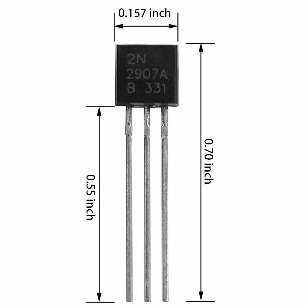 CESFONJER Kit combinazione triodo di potenza NPN PNP TO-92 200 pezzi BC337 BC327 2N2222 2N2907 2N3904 2N3906 S8050 S8550 A1015 C1815