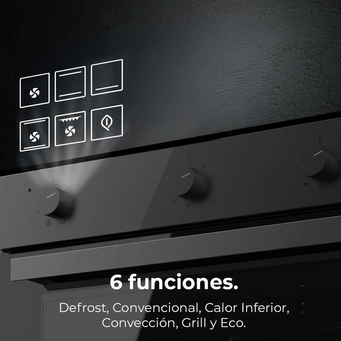 Cecotec Bolero Hexa M236000 Forno Incasso Multifunzione 70 L Dark Inox Steam Assist