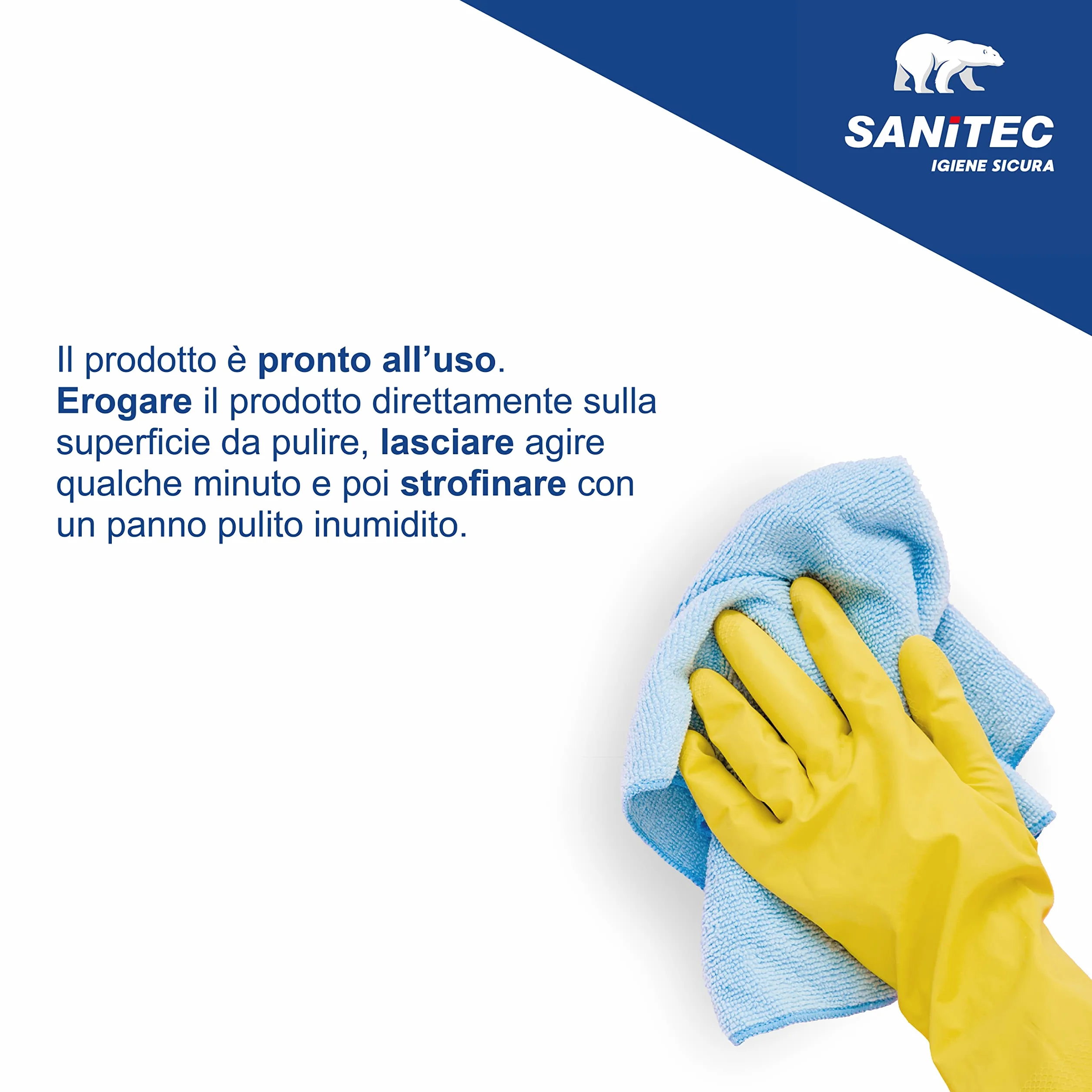 Sanitec, S5 Induction Hobs, Detergente ad Effetto Distaccante per la Pulizia dei Piani di Cottura, in Vetroceramica e Induzione, Rimuove Facilmente Sporchi Grassi, Made in Italy, Flacone 500 ml