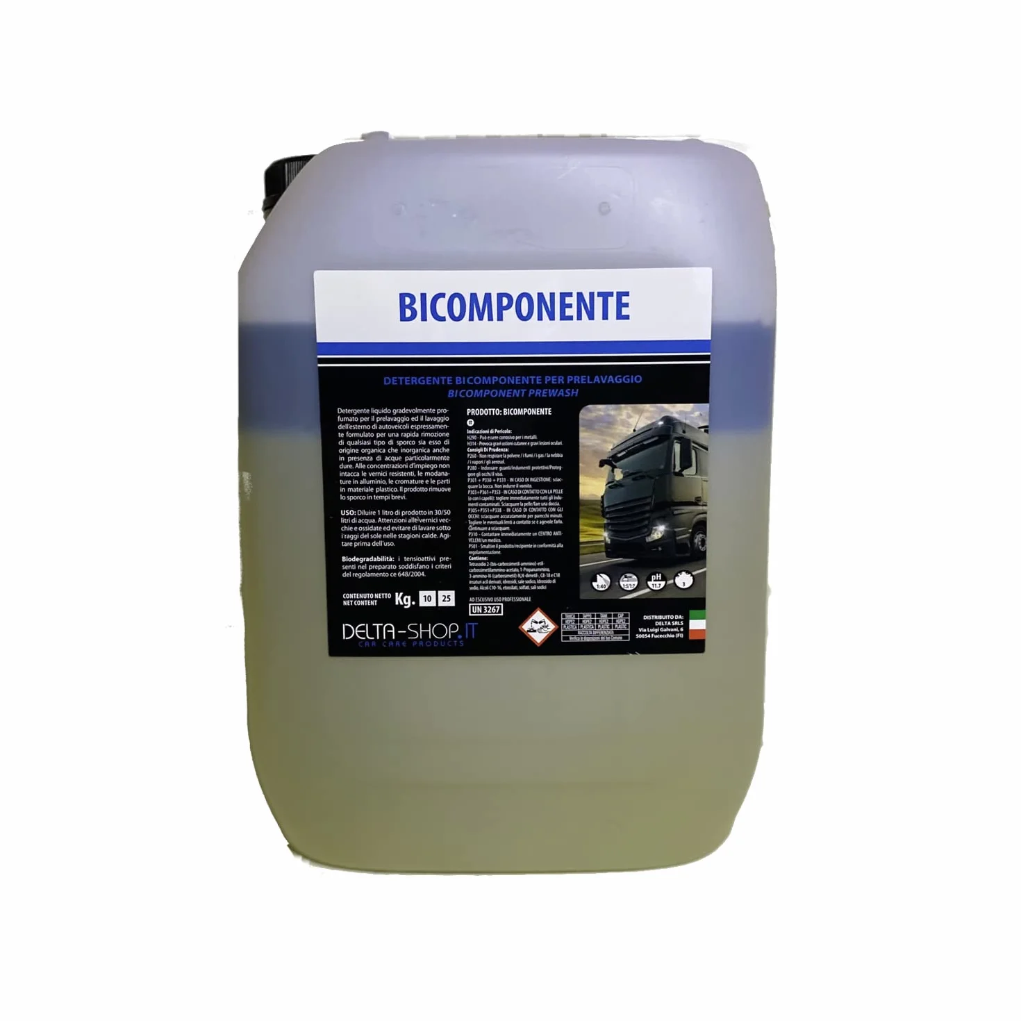 Detergente Sgrassante Concentrato Bicomponente-Bifase Doppia Azione 10 Kg